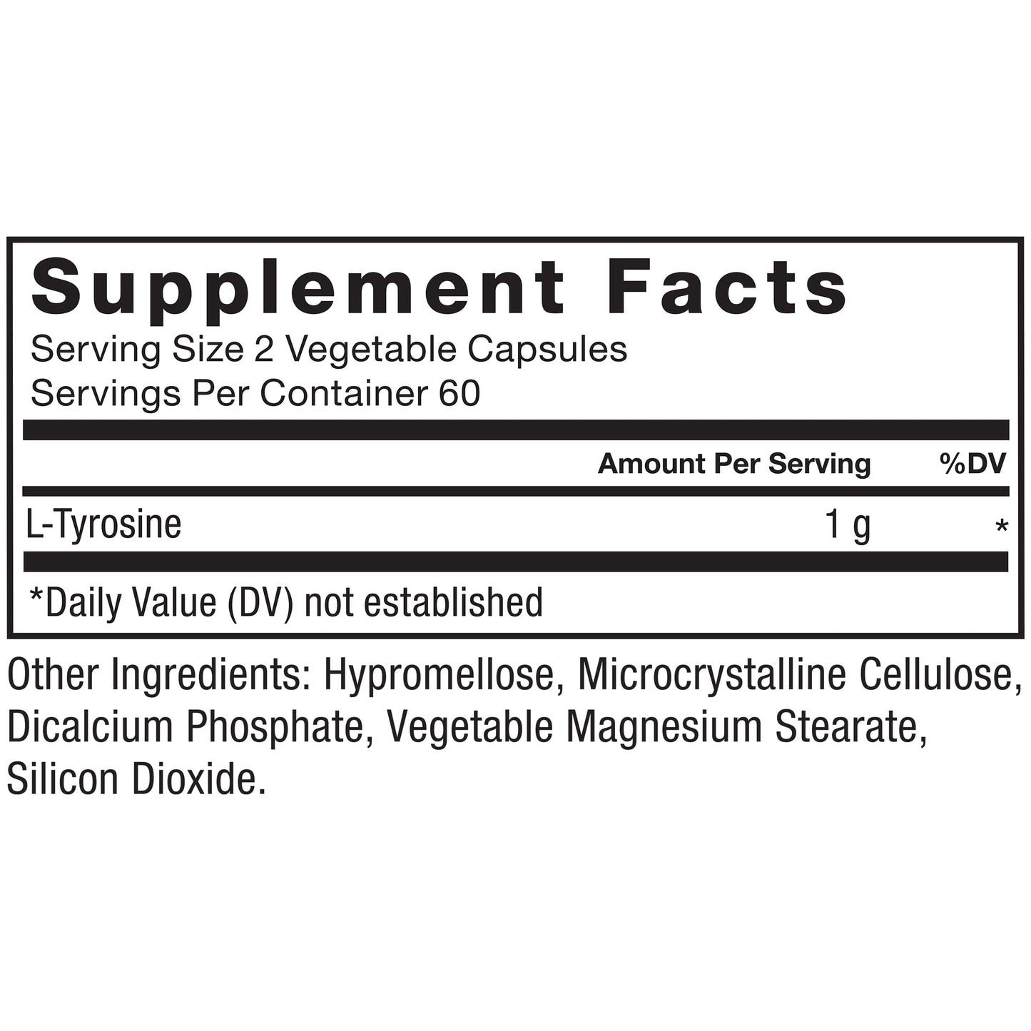 Force Factor L-Tyrosine Stress Relief Capsule, 120 Count