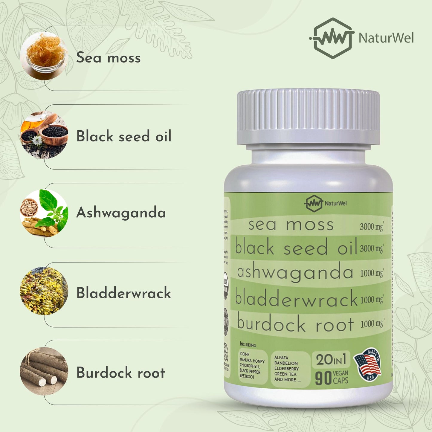 NaturWel Herbal Blend Capsule 90 Count