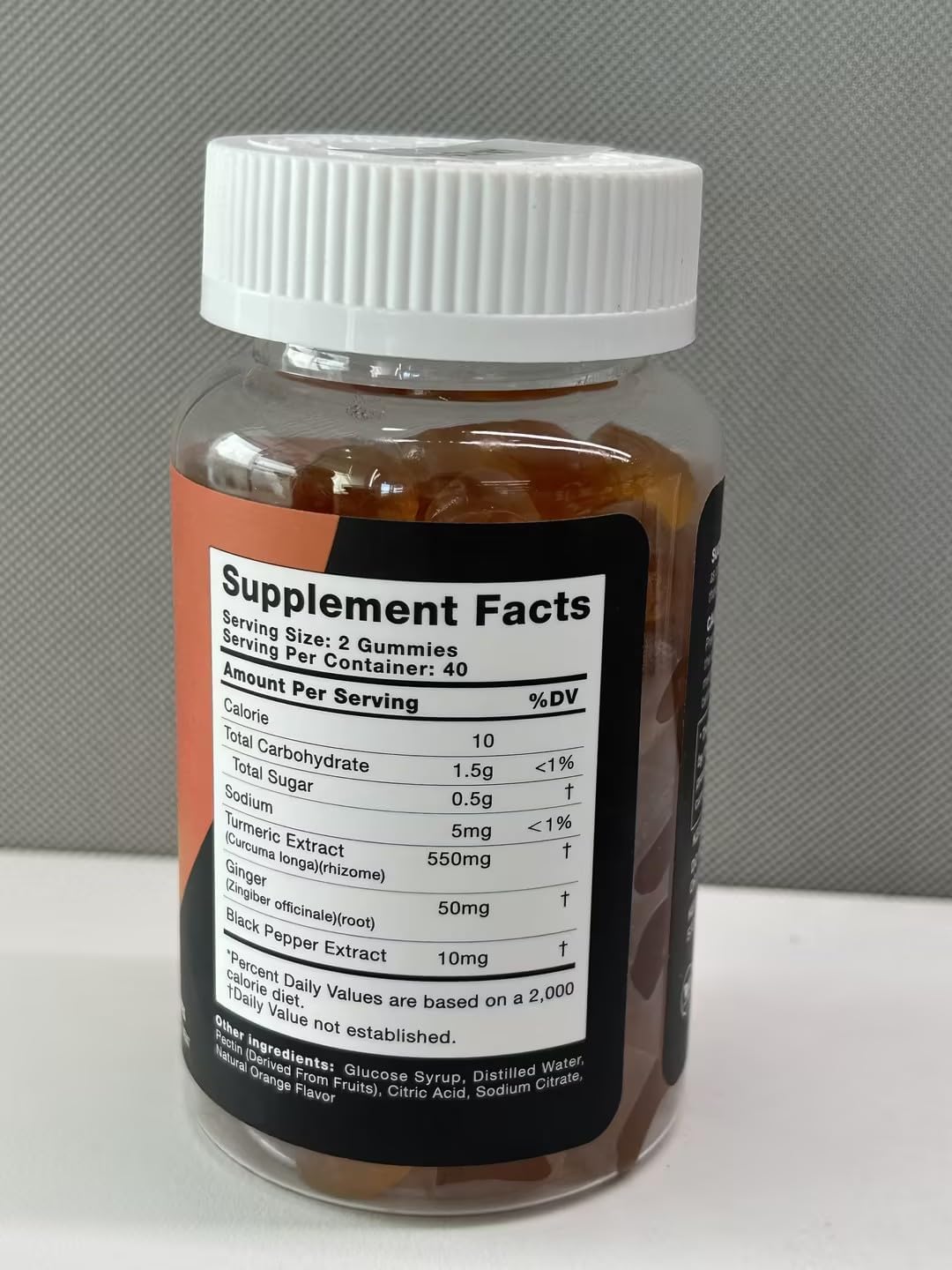 CHANUBITO Turmeric Curcumin Gummies with Ginger & Black Pepper, Vegan Pectin Formula, Immune Support & Skin & Joint Health, 160 Gummies