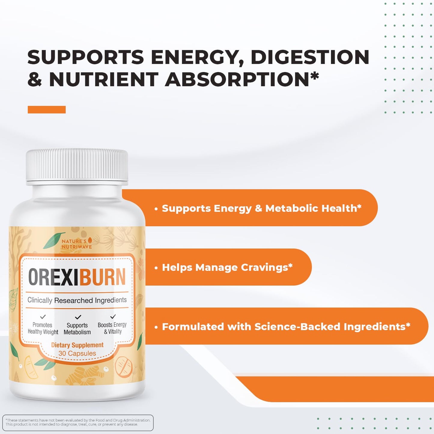 Nature’s NutriWave OrexiBurn Capsules 30 Count