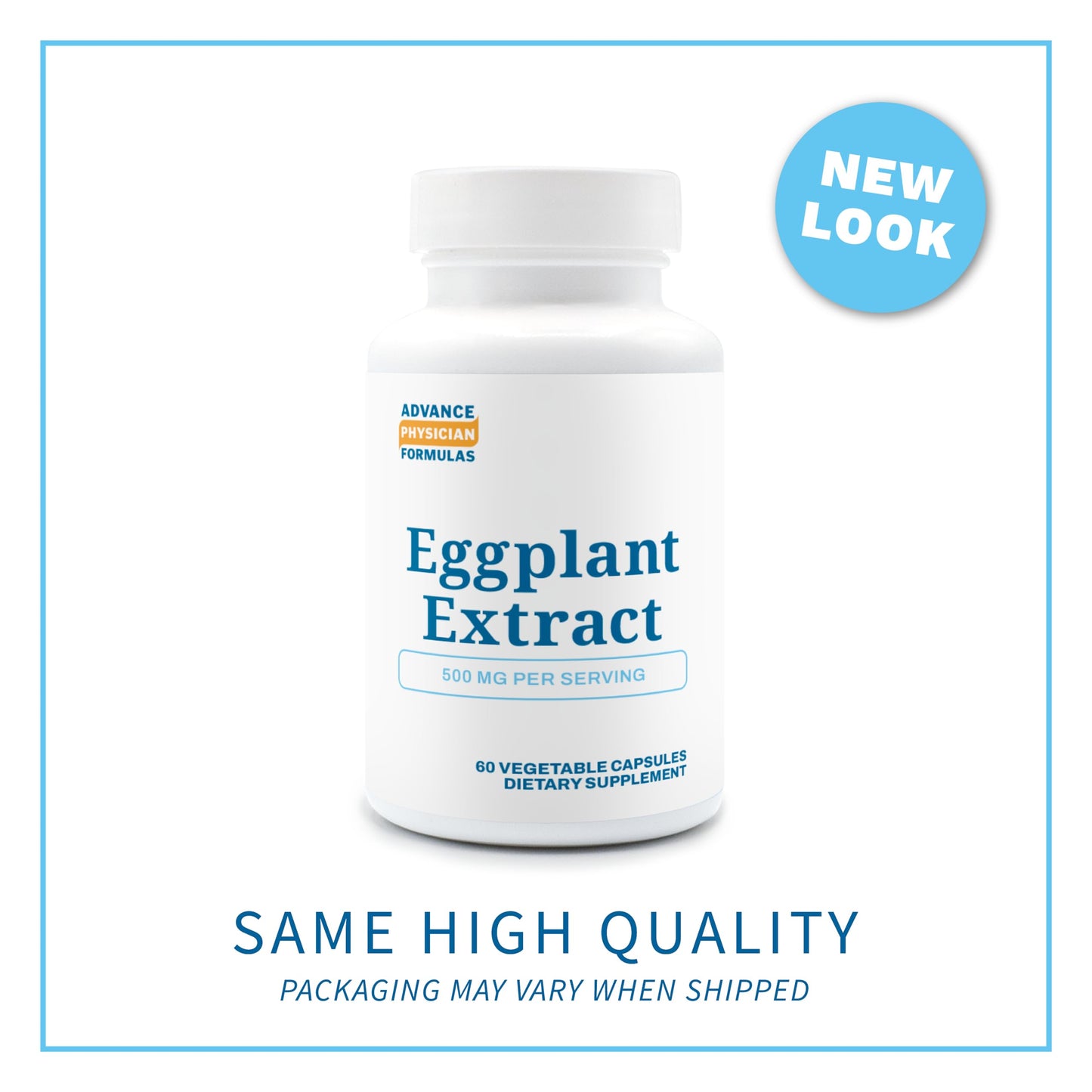 Advance Physician Formulas Eggplant Extract 500 mg, 60 Capsules