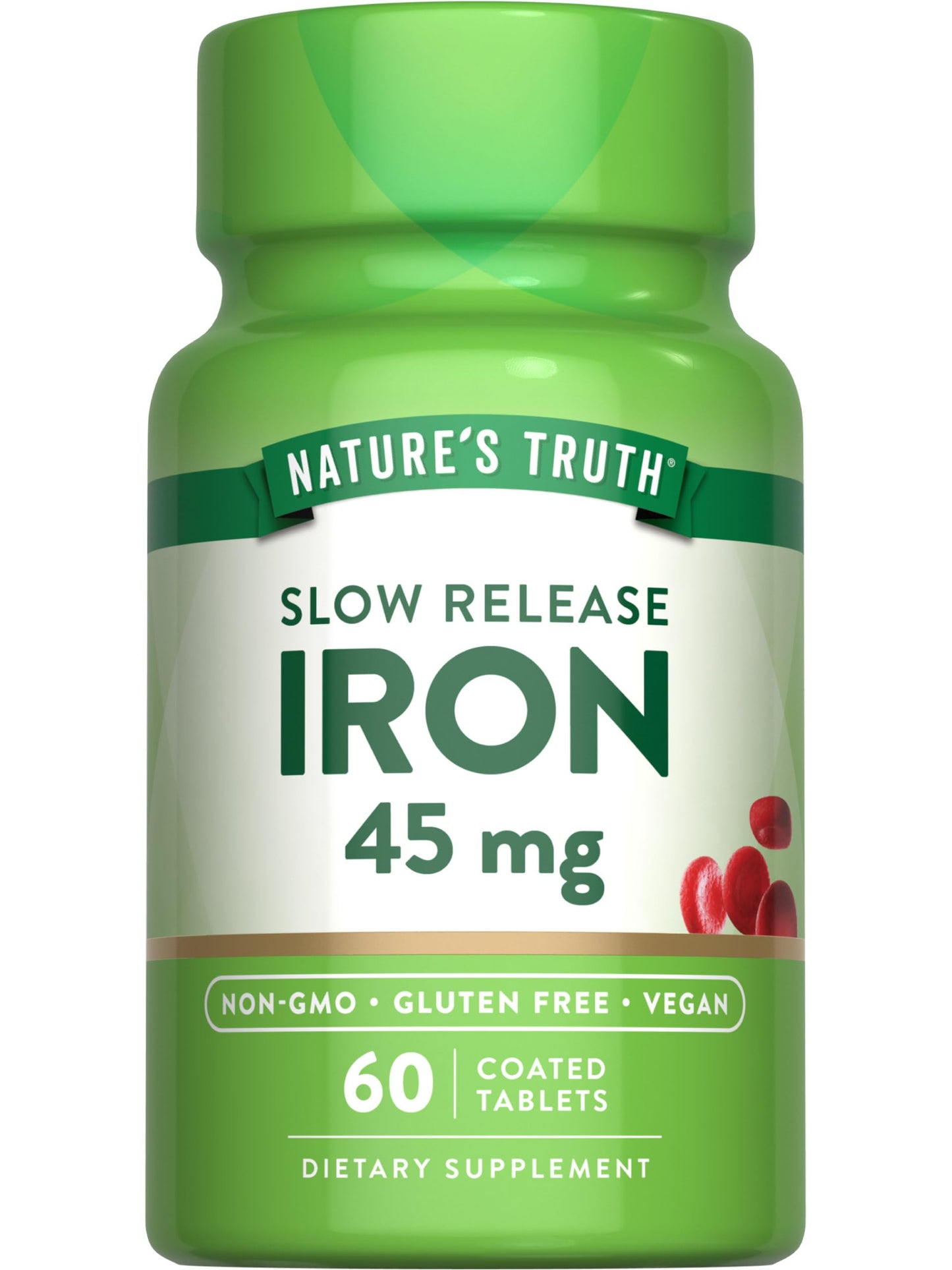 Nature's Truth Iron Supplement Ferrous Sulfate Tablets 60