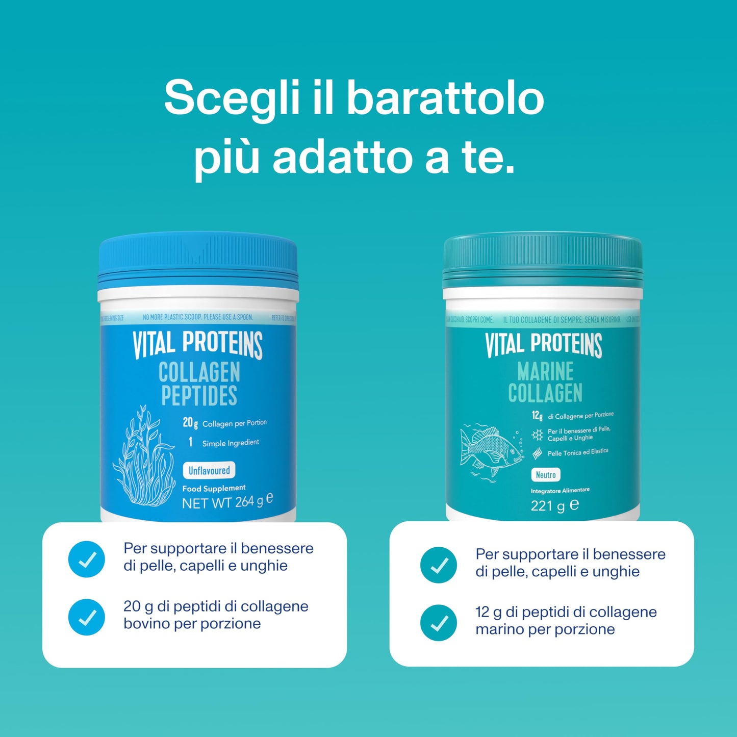 Vital Proteins Marine Collagen Peptides Powder 7.8 oz Canister