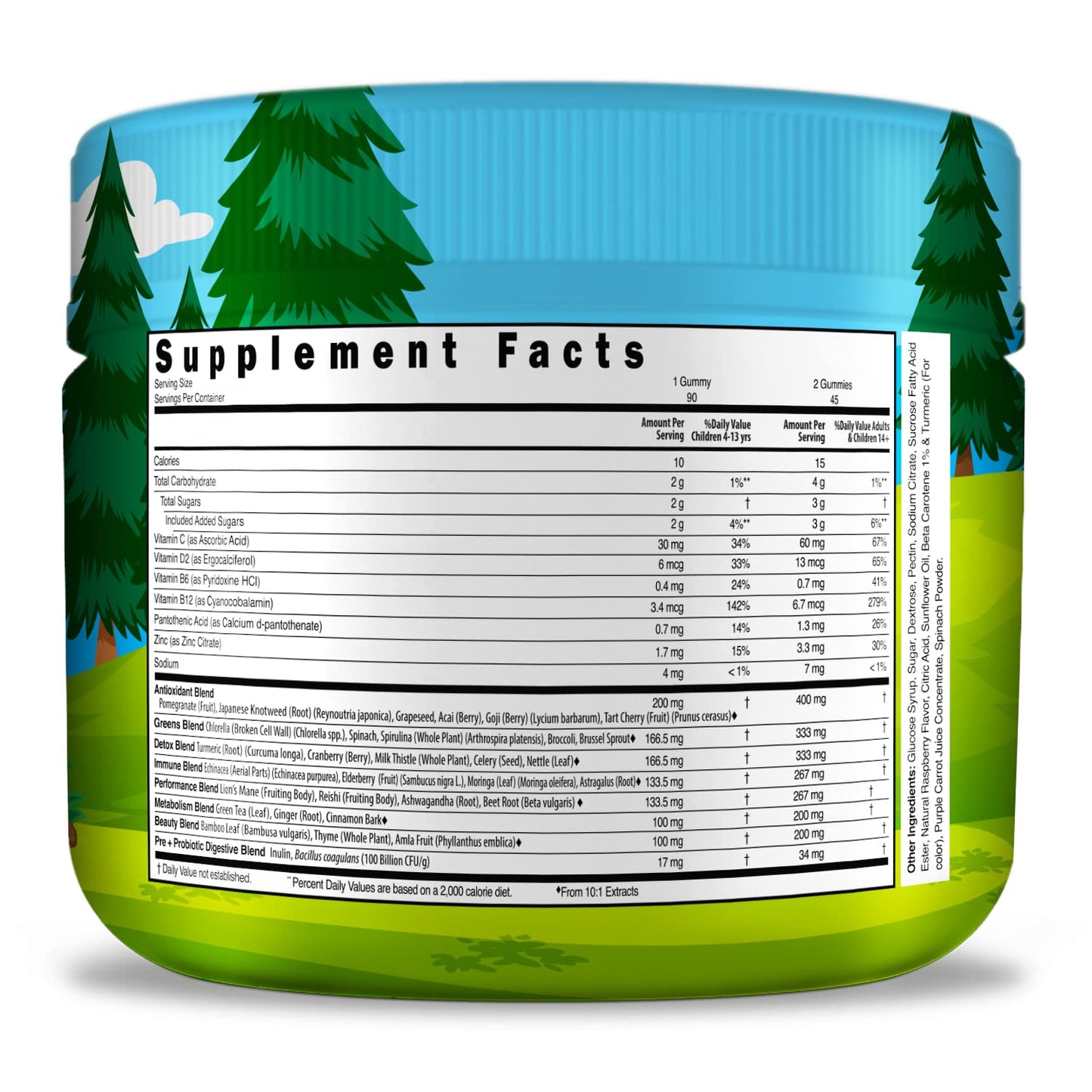 Infusions International Super Green Gummies for Kids 180 Count