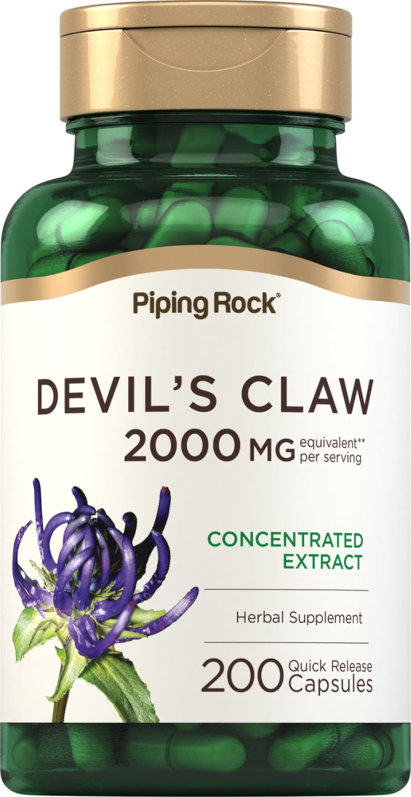 Piping Rock Devils Claw Capsules 200