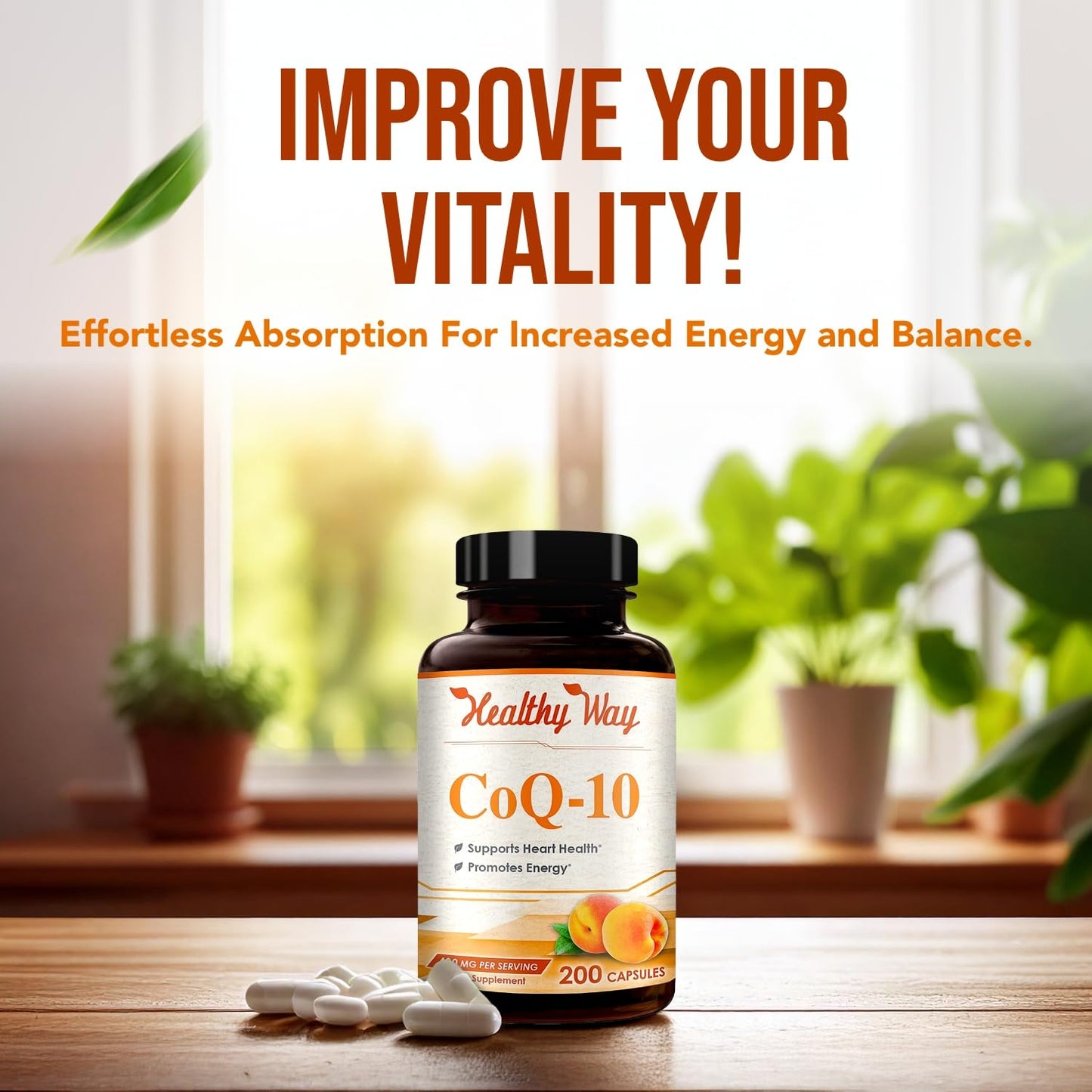 HealthyWayRx Coenzyme Q10 400mg Capsule, 200 Count