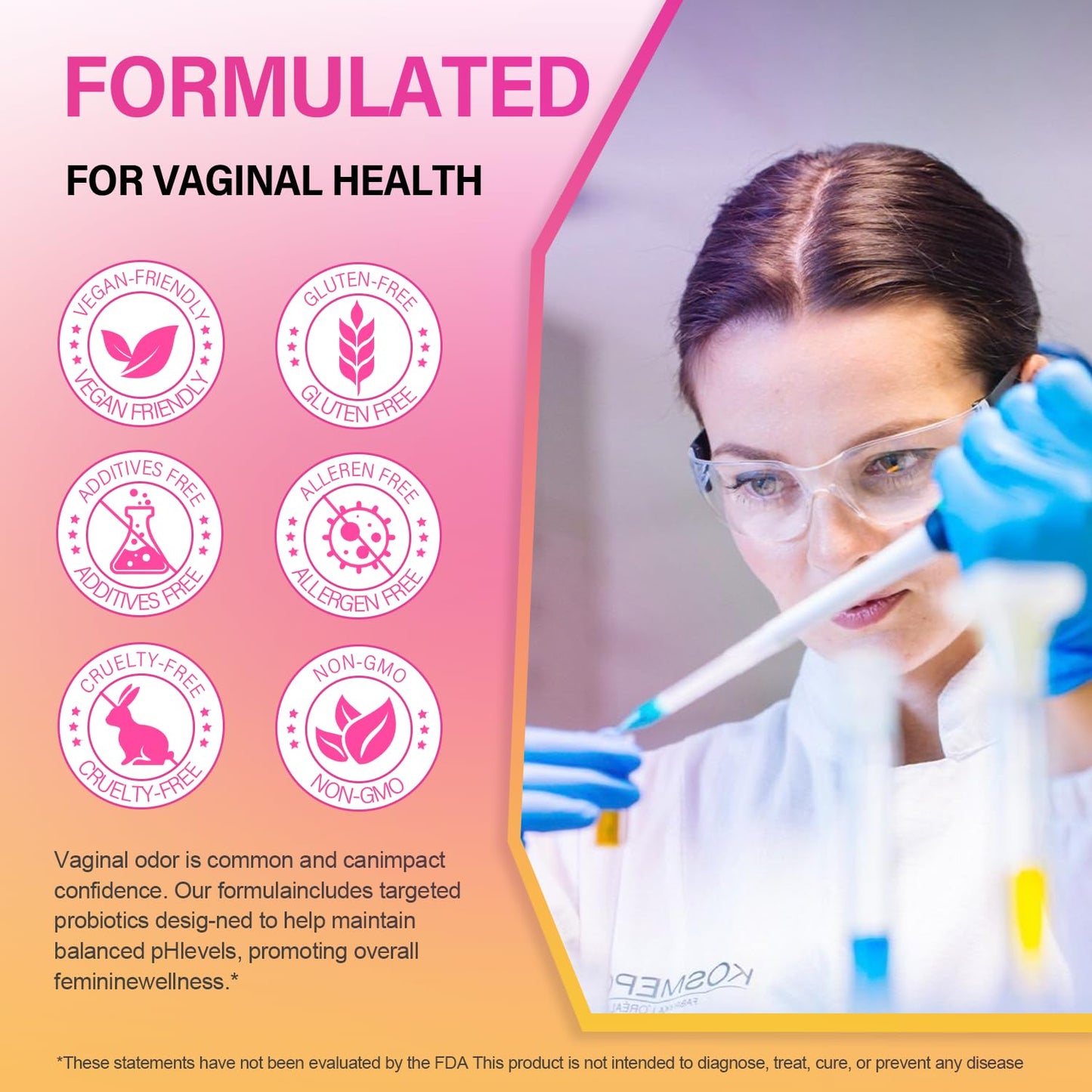 Suiyilary Feminine Probiotics Gummies for Women Powder 60 Gummies