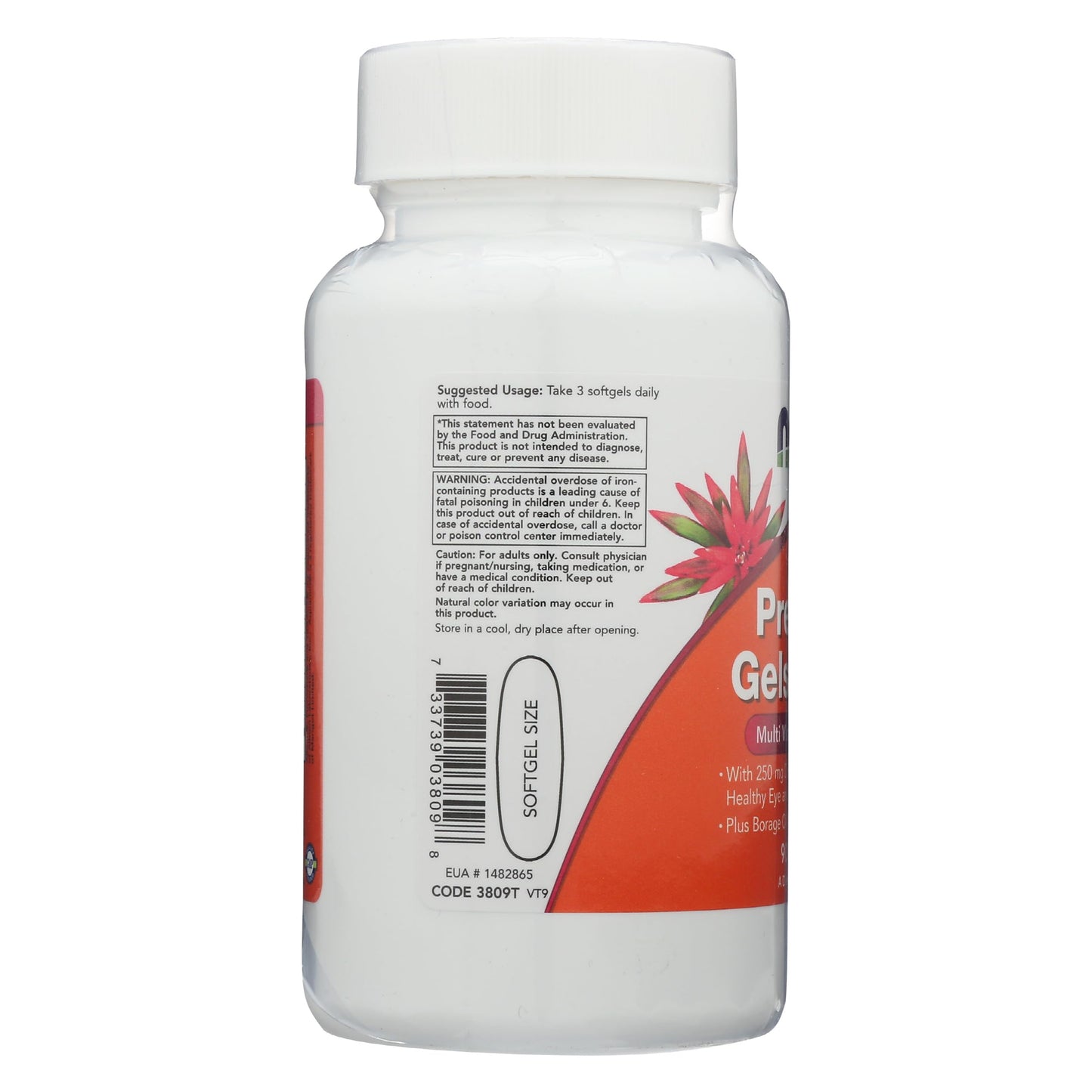 NOW Foods Prenatal Gels Plus DHA Capsules 90