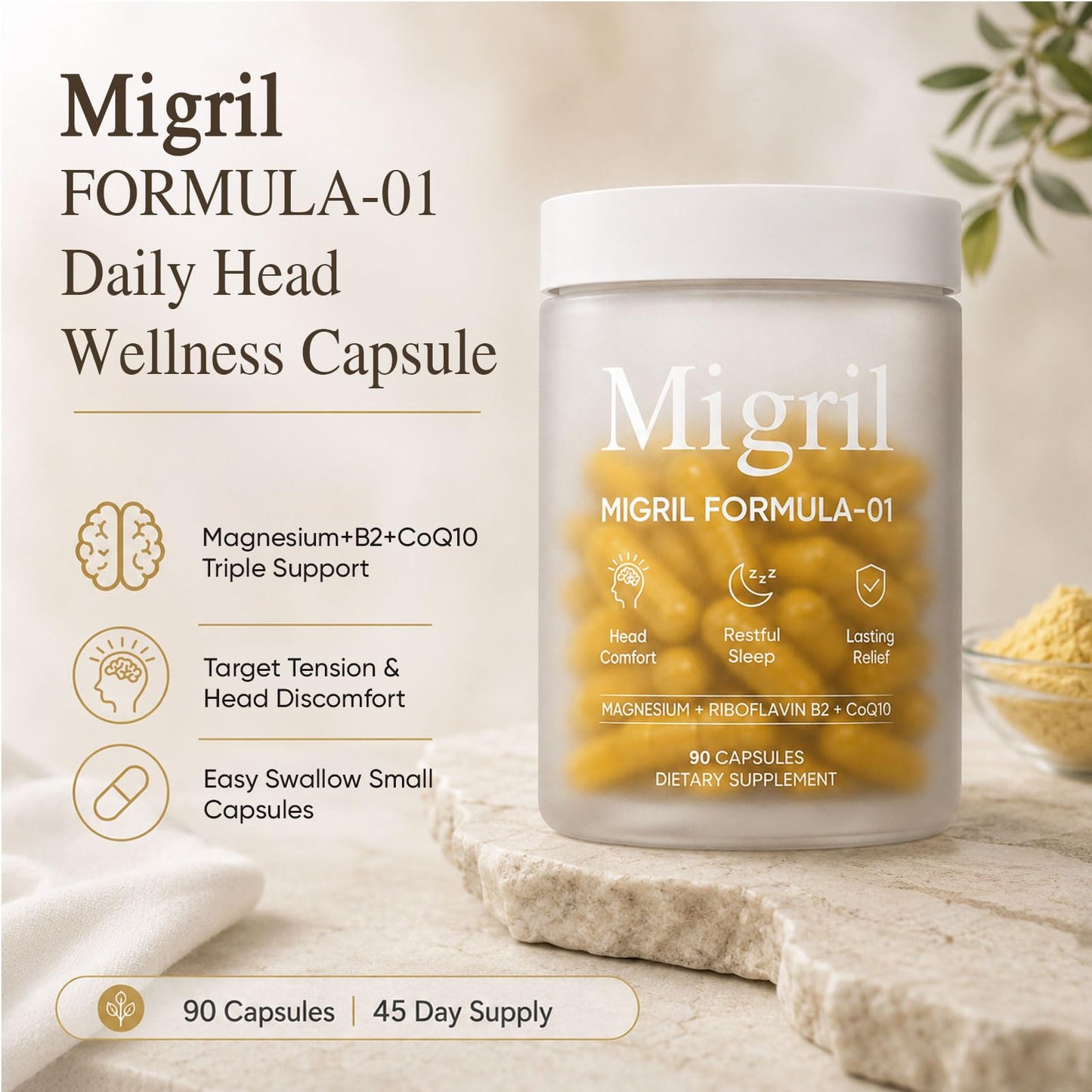 Migril Magnesium Capsules 90 Capsules