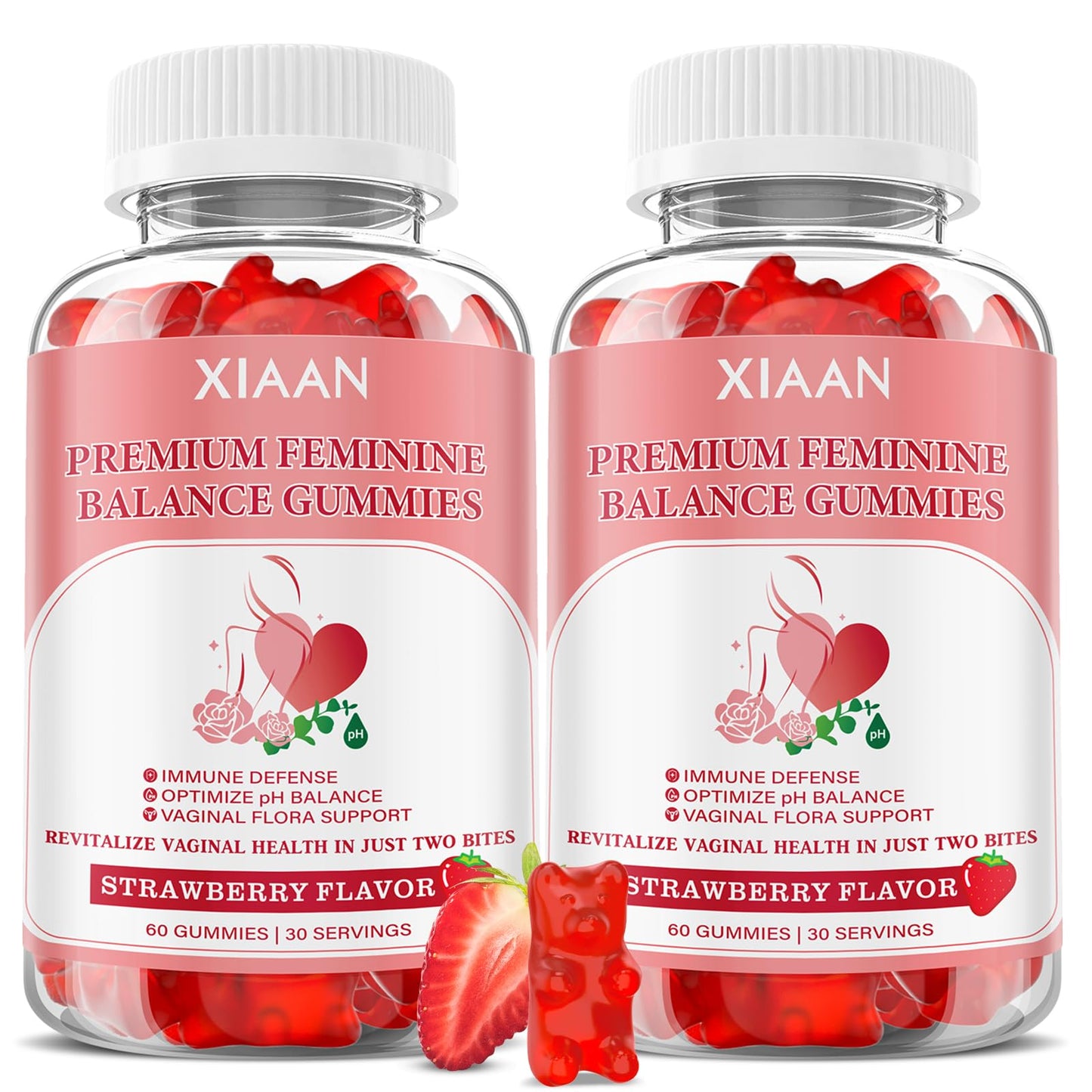 XIAAN Feminine Balance Gummies for Women, 120 Gummies