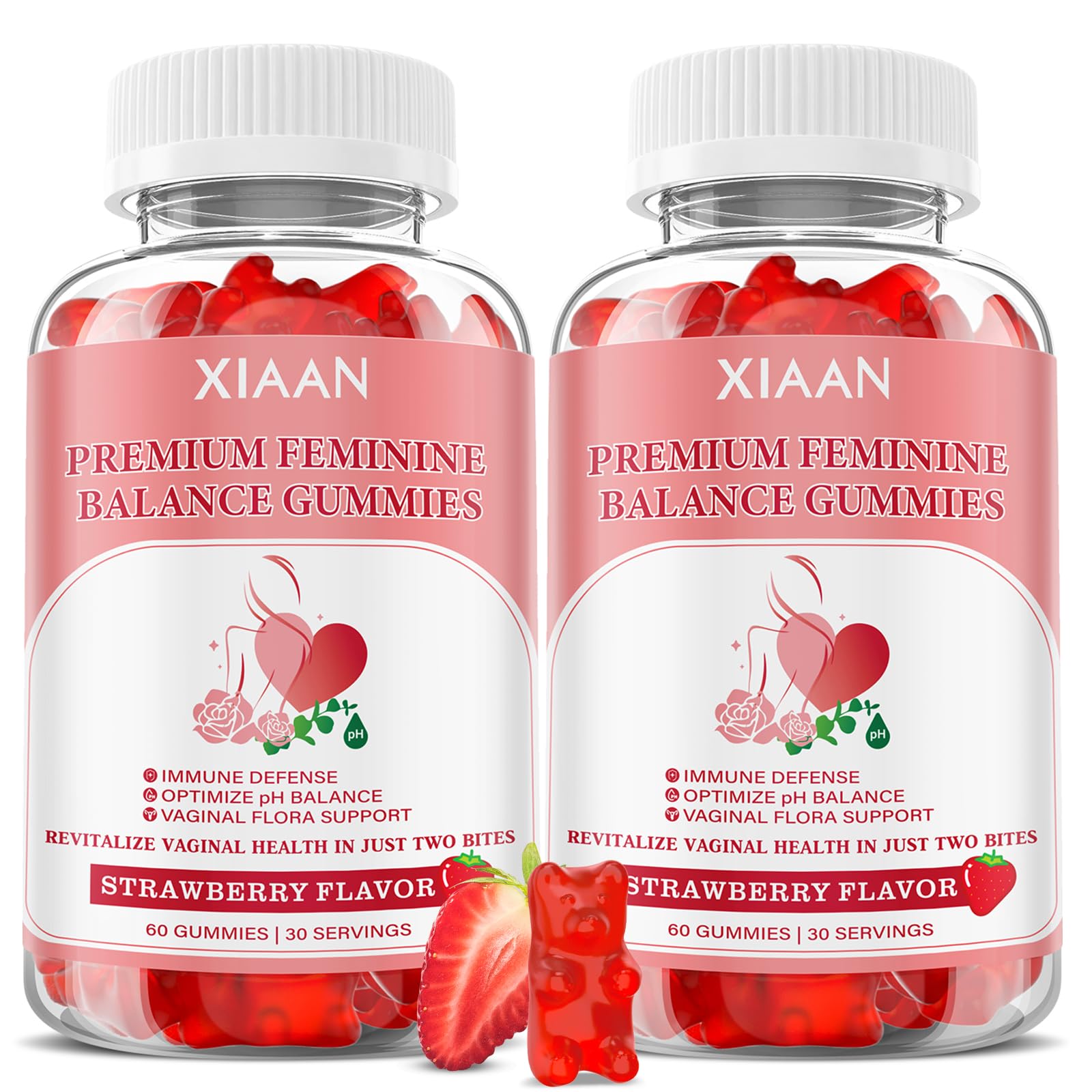 XIAAN Feminine Balance Gummies for Women, 120 Gummies
