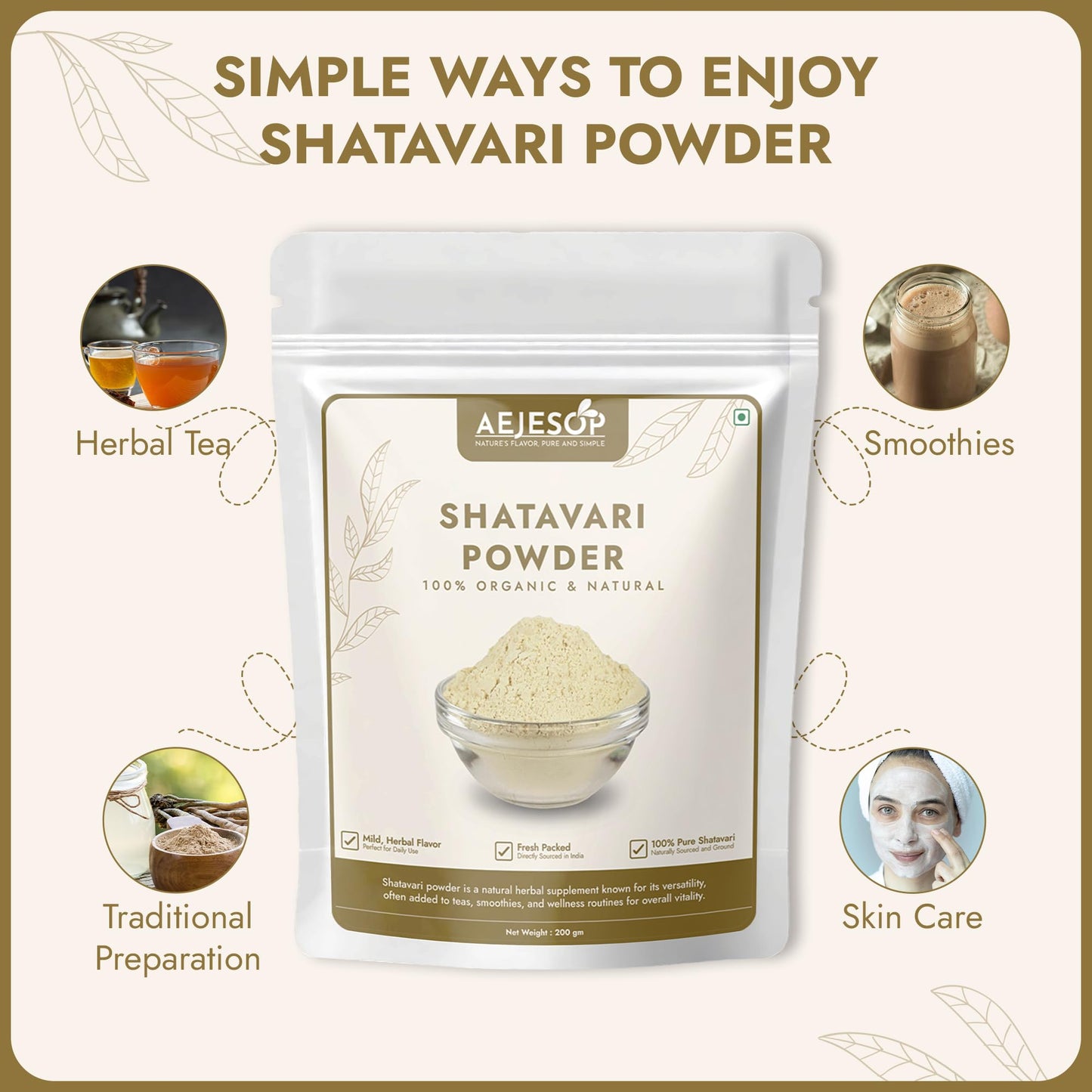 AEJESOP Shatavari Powder 7 oz