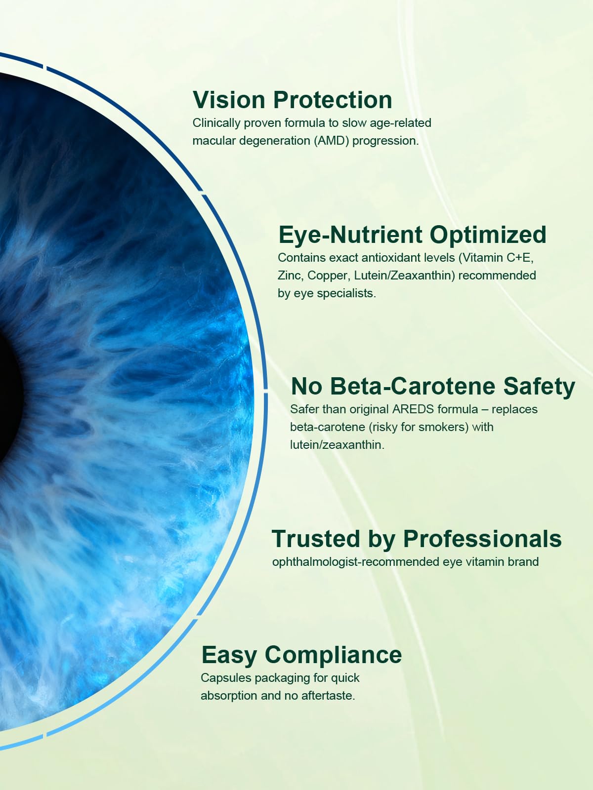 EssenWell AREDS 2 Eye Vitamin with Lutein & Zeaxanthin, 120 Capsules