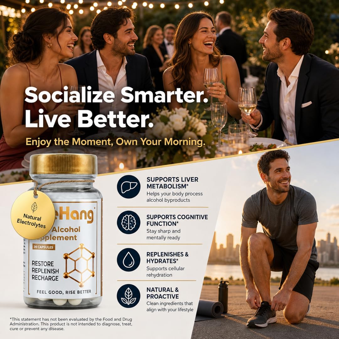 ByeHang DHM 1200mg Post-Celebration Wellness Supplement Capsule, 39 Count