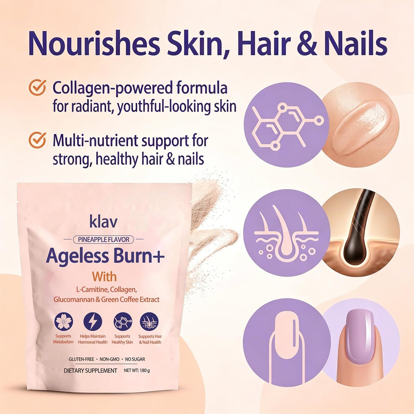 Klav Ageless Burn Powder 6.3 Ounce