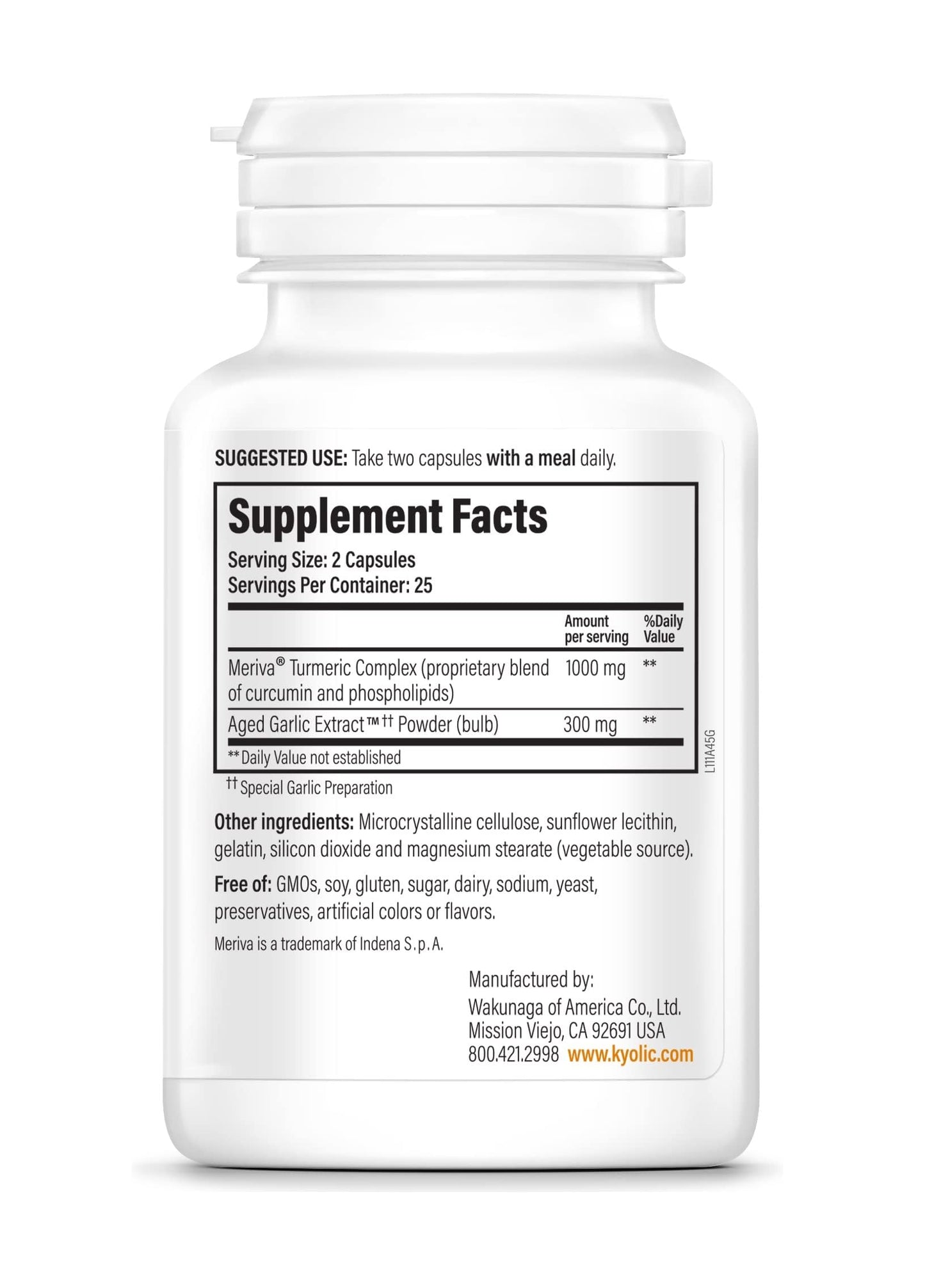 Kyolic Aged Garlic Extract Formula 111 Capsule, 50 Capsules