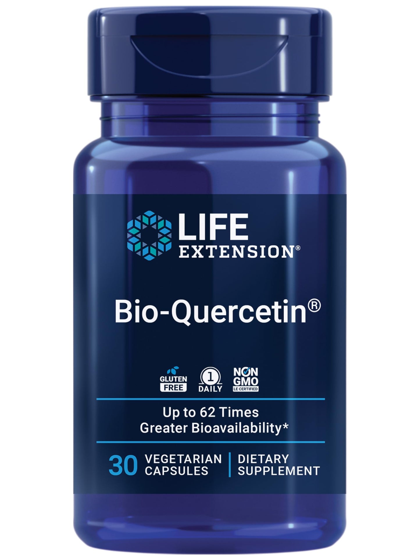 Life Extension Bio-Quercetin Immune & Heart Health Antioxidant Capsules + Vitamin D3 5000 IU Softgels, 90 Count