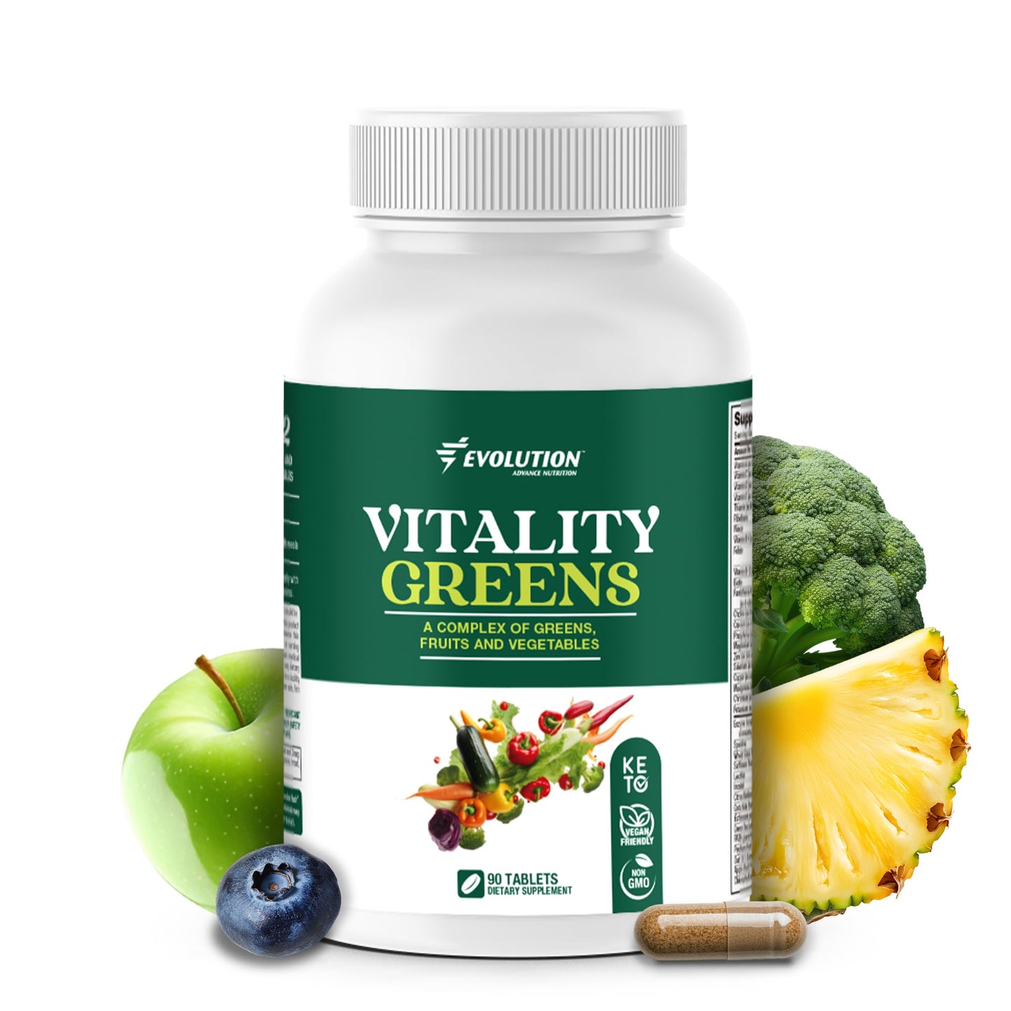 Evolution Advance Sport Nutrition Vitality Green 90 Tablets