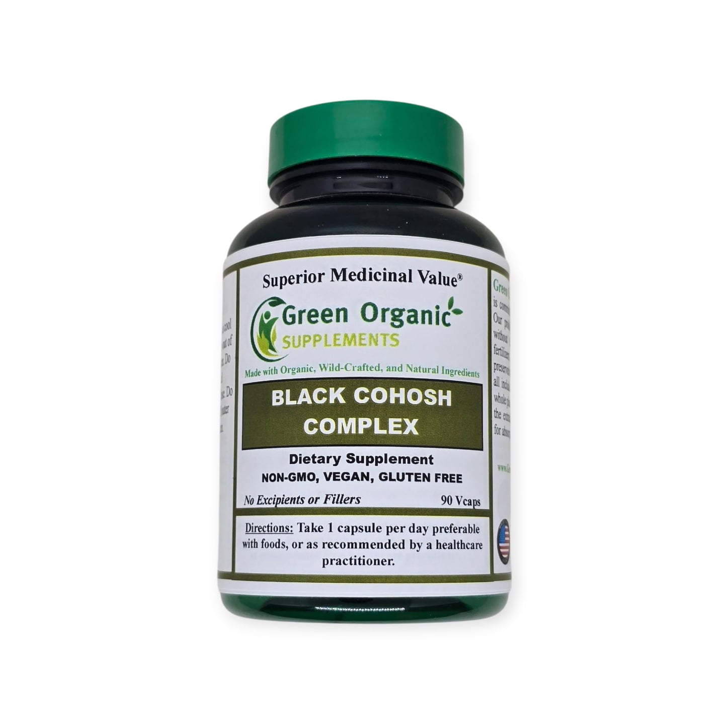 Green Organic Supplements Black Cohosh 90 Capsules