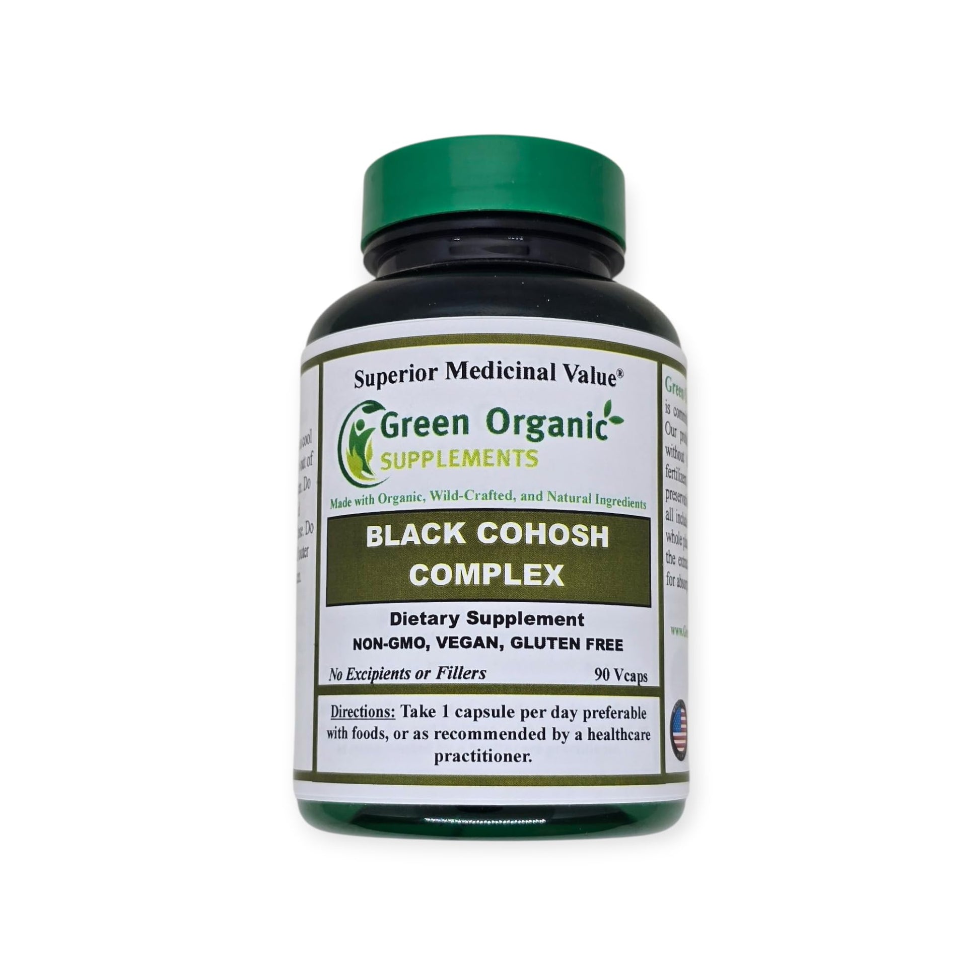 Green Organic Supplements Black Cohosh 90 Capsules