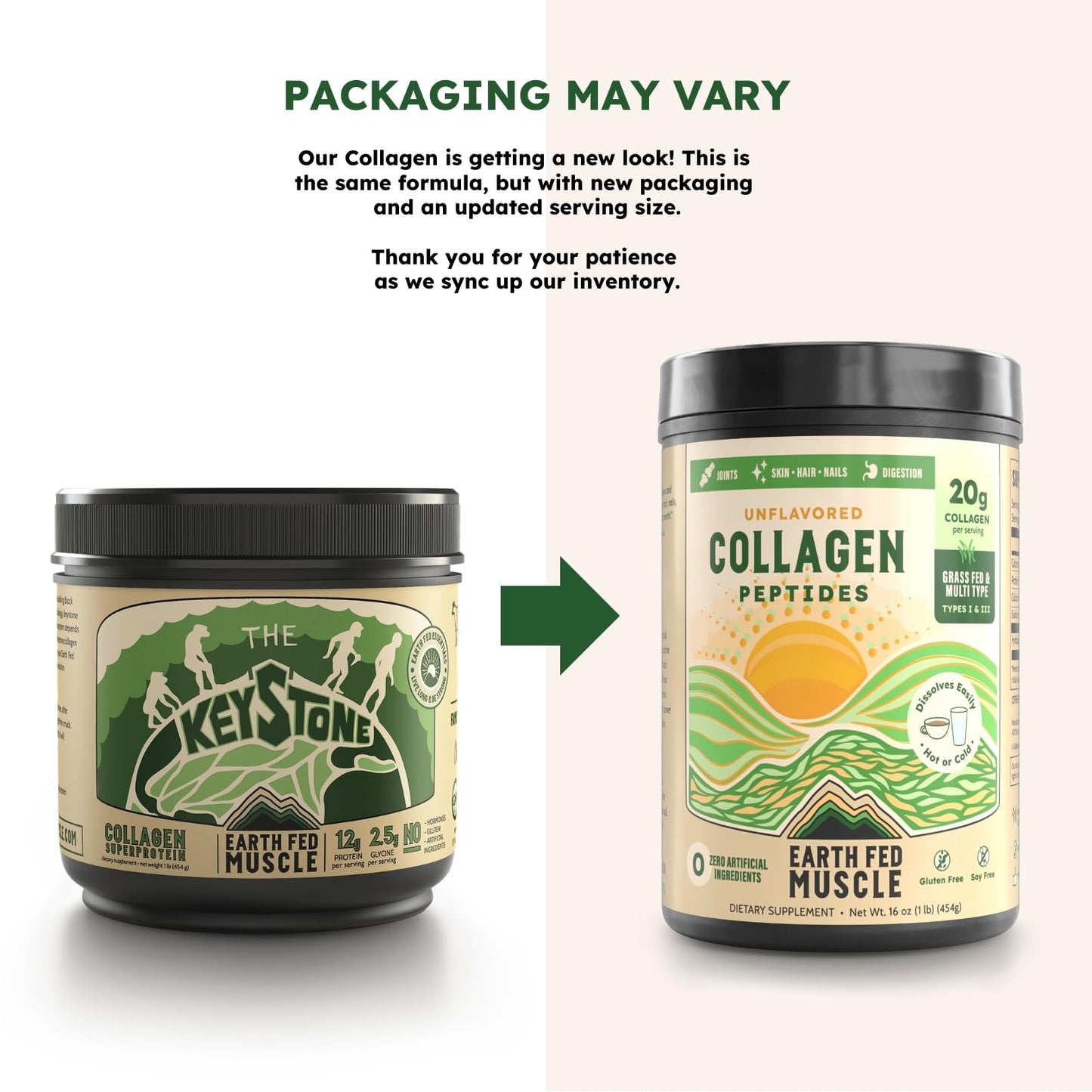 Earth Fed Muscle Collagen Peptides Powder 16