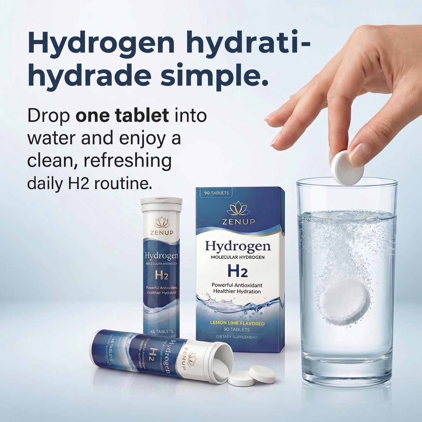 ZenUP Hydrogen Water Tablets 90 Tablets