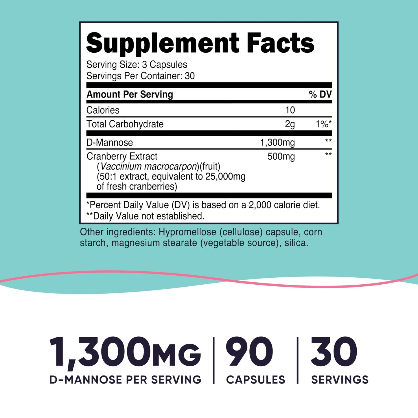 Nutricost D-Mannose with Cranberry Extract for Women Powder 3.5 Ounce