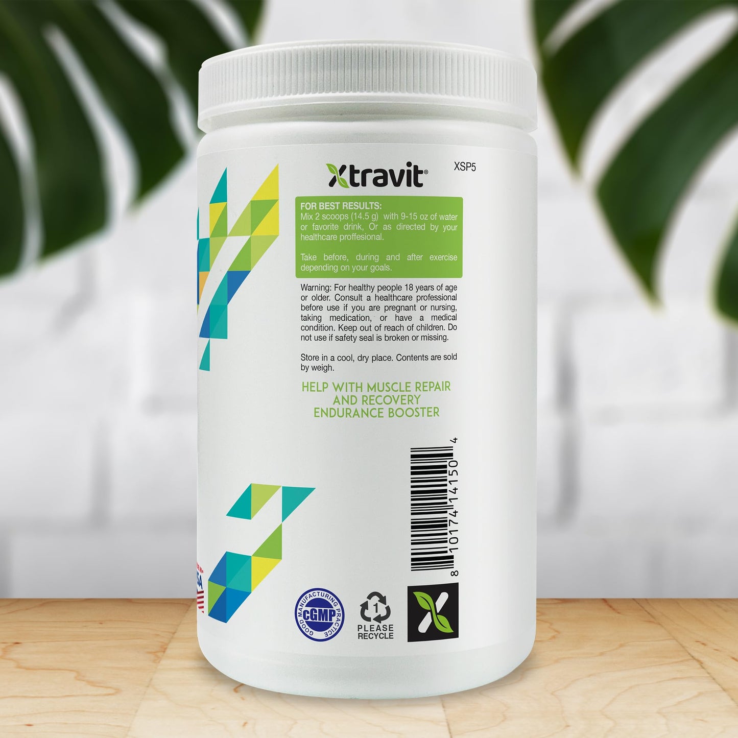Xtravit BCAA+ Glutamine Powder, 15.3 oz