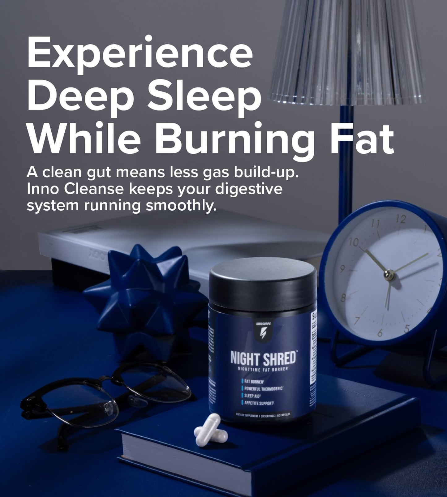 InnoSupps Night Shred Fat Burner Capsule 60 Count