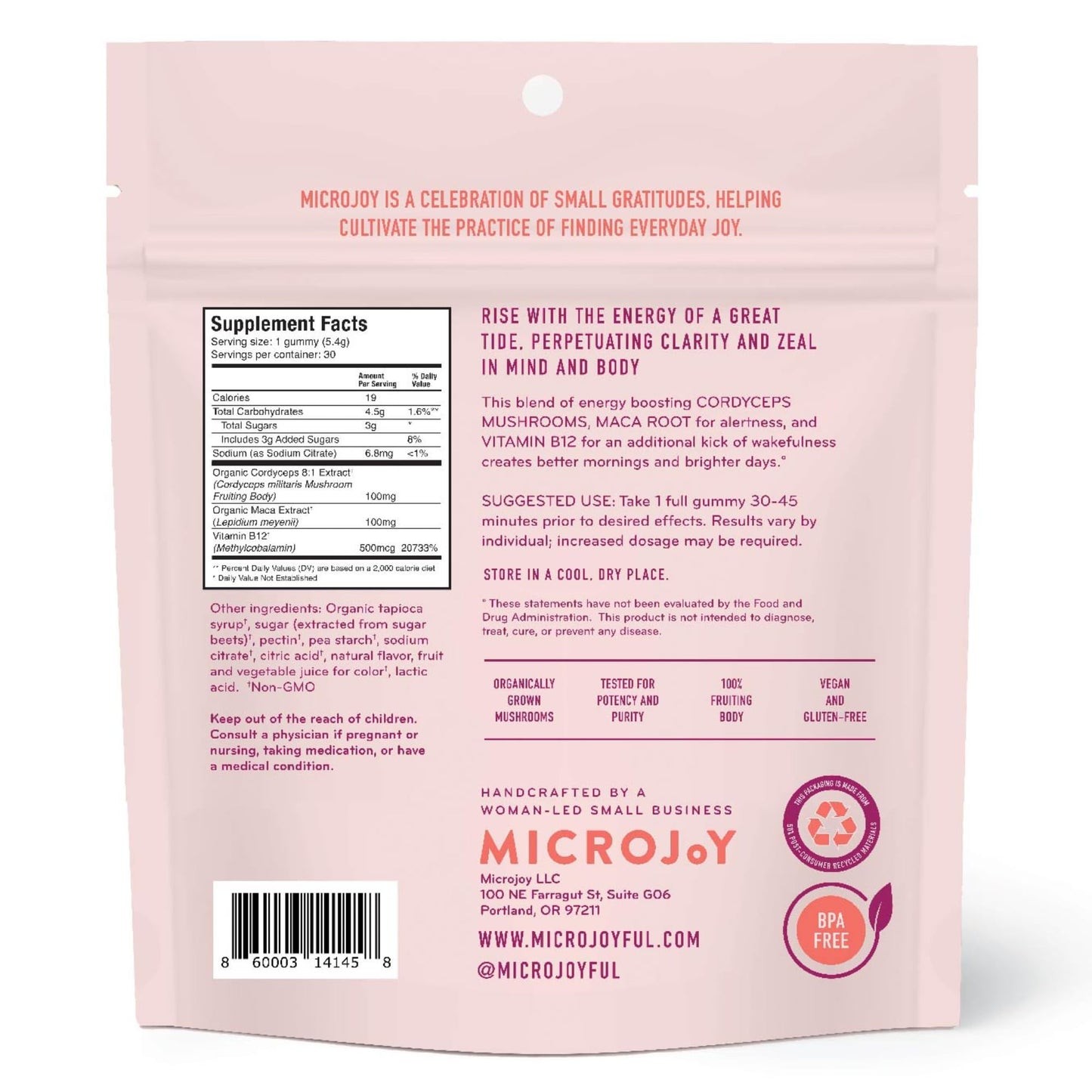 Microjoy Motivate Gummies 30 Count