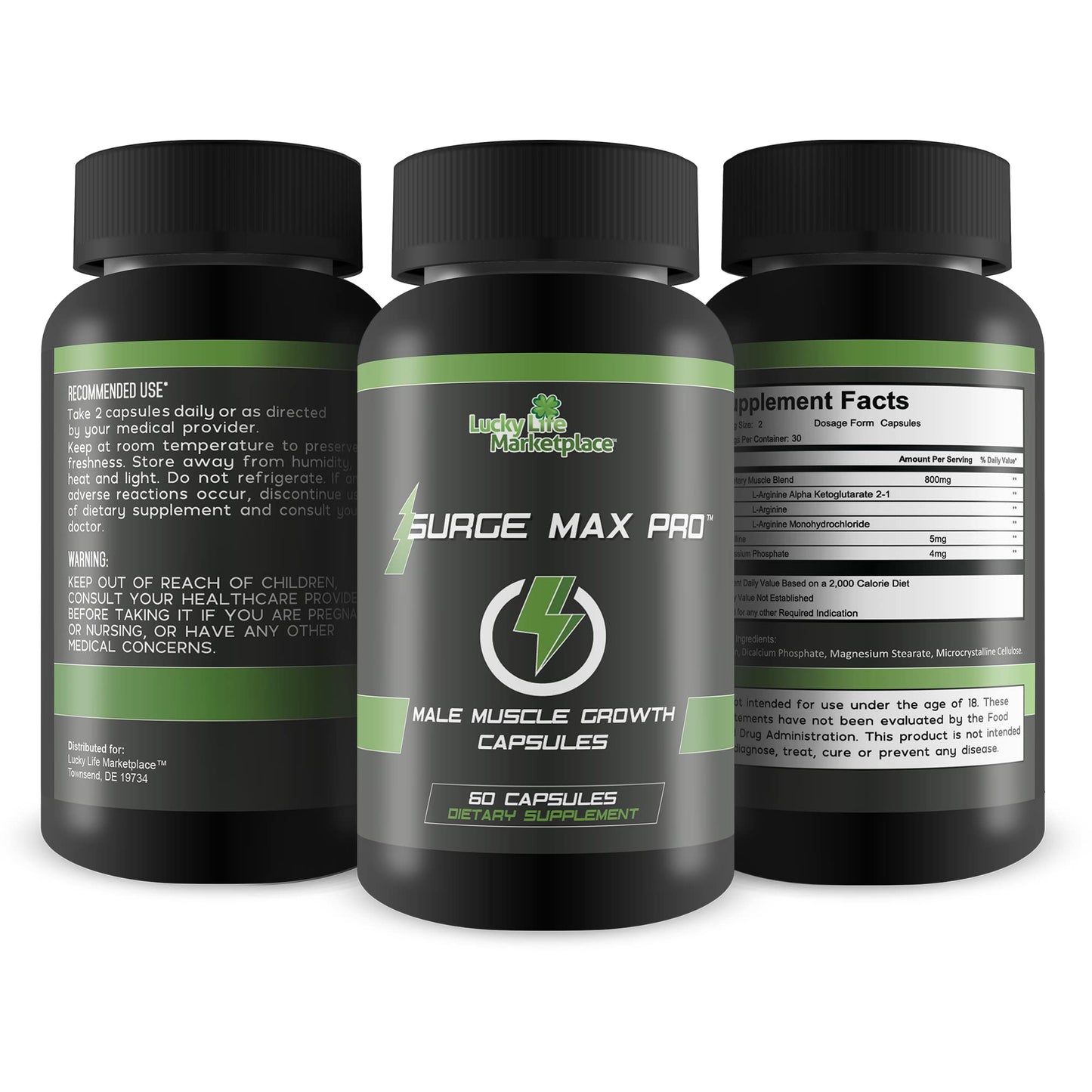 Generic Surge Max Pro Muscle Growth Formula Capsule 1 Count