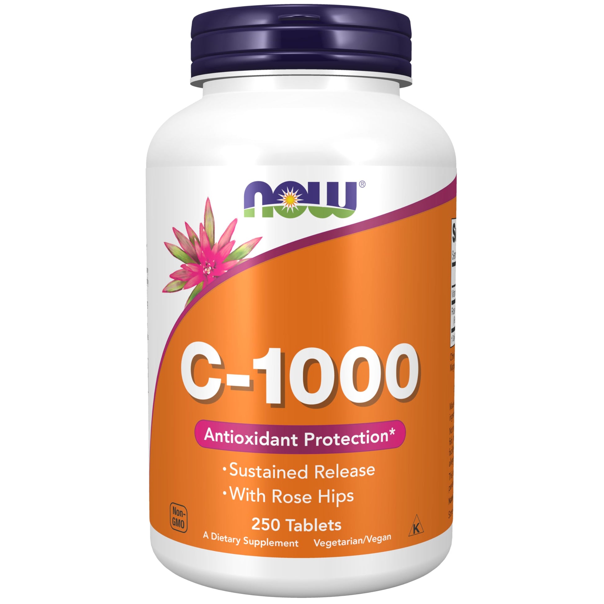 NOW Foods Vitamin C-1000 Sustained Release Tablet, 250 Tablets