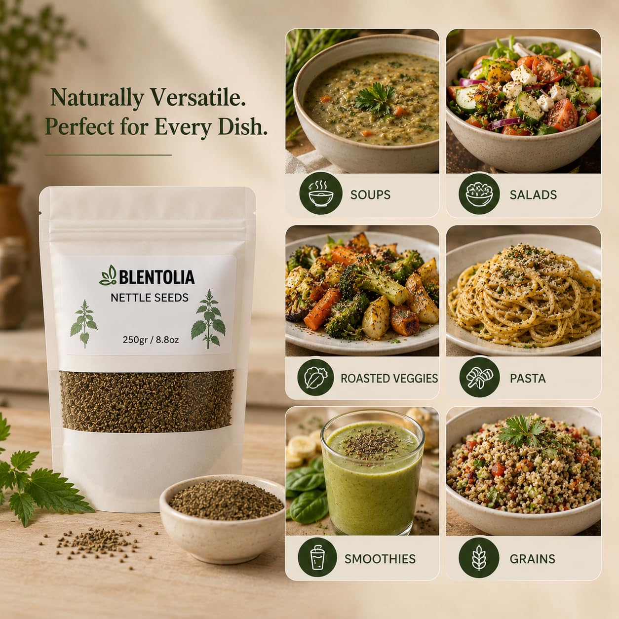 BLENTOLIA Nettle Seeds Powder 8.8