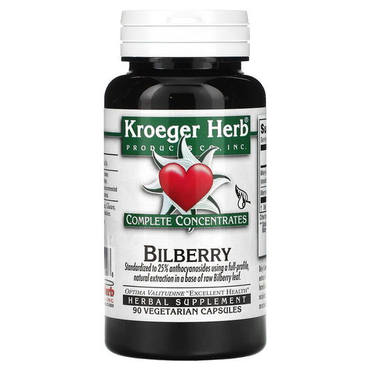 Kroeger Herb Products Bilberry 25% Capsules 2