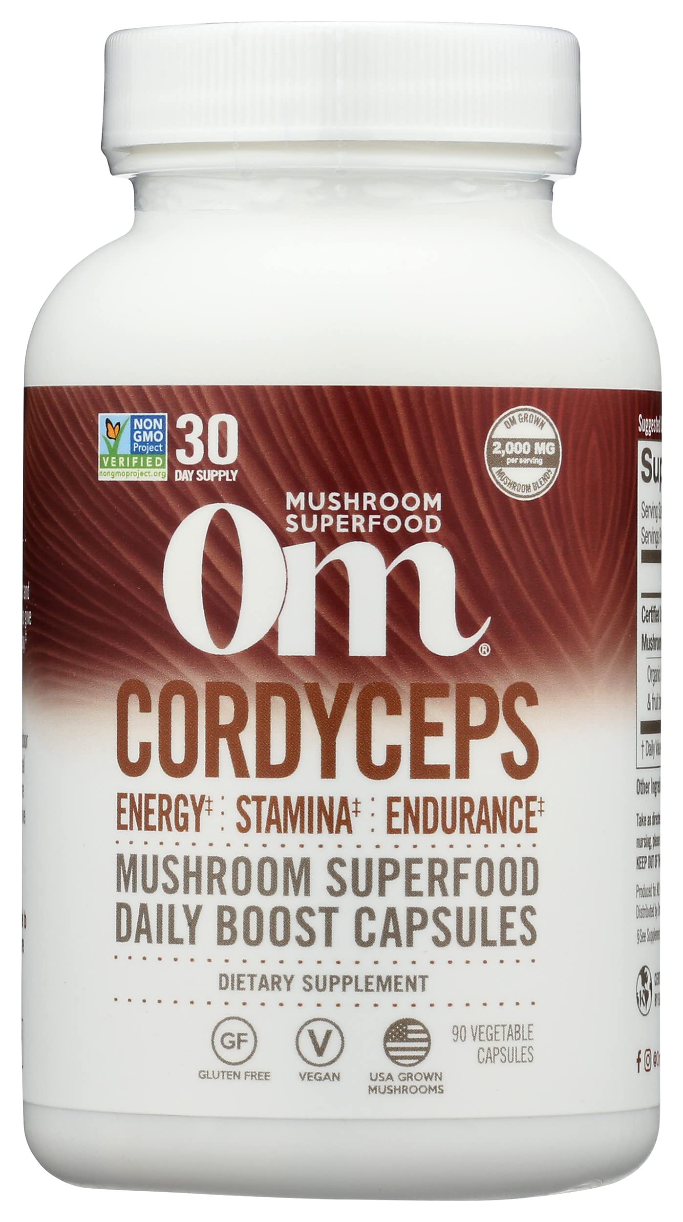 OM Mushroom Superfood Cordyceps Capsules, 90 Capsules