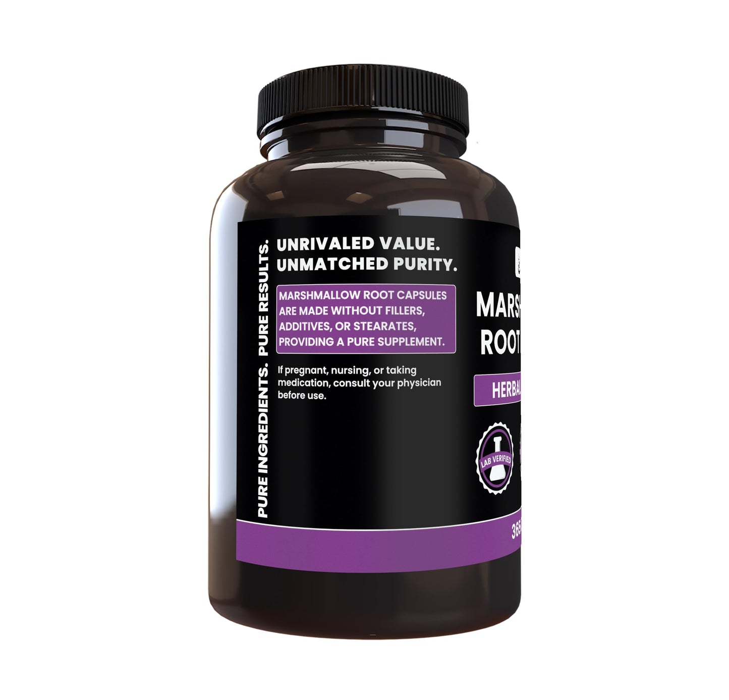 Pure Original Ingredients Marshmallow Root Capsules, 365 Capsules
