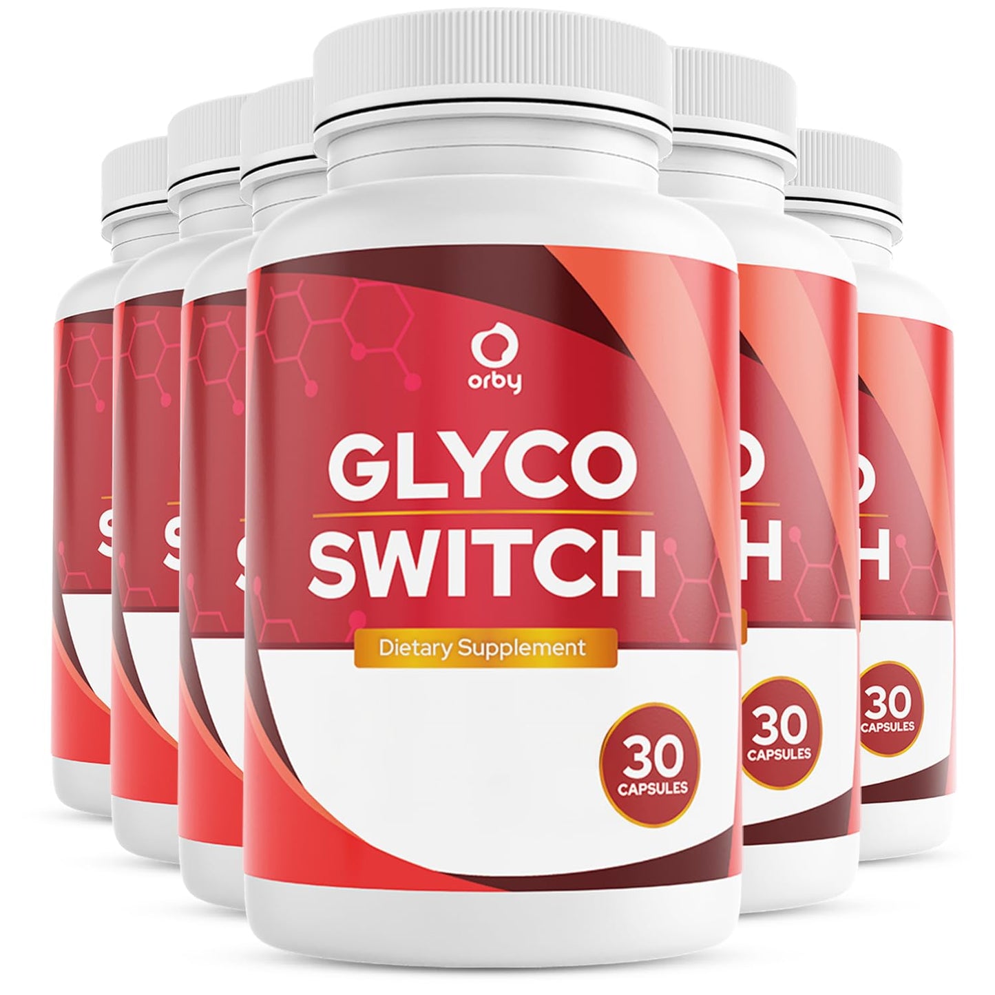 Orby GlycoSwitch Natural Daily Wellness Supplement with Vitamin C, D3, Magnesium & Chromium Capsules 180