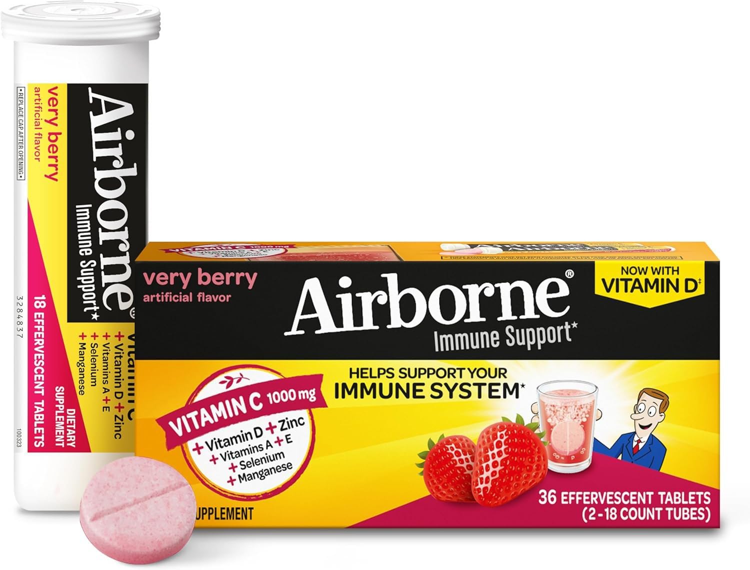 Airborne Somall Teeth Whitening Kit - Vitamins & Minerals, 36 Tablets