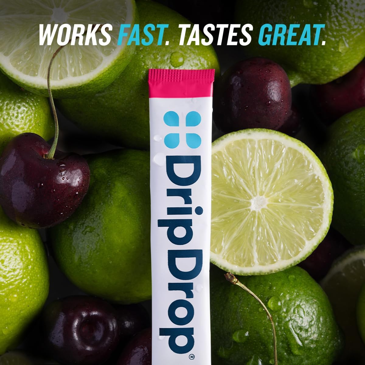 DripDrop Hydration Sugar Free Electrolytes Powder Cherry Limeade, 32 Count
