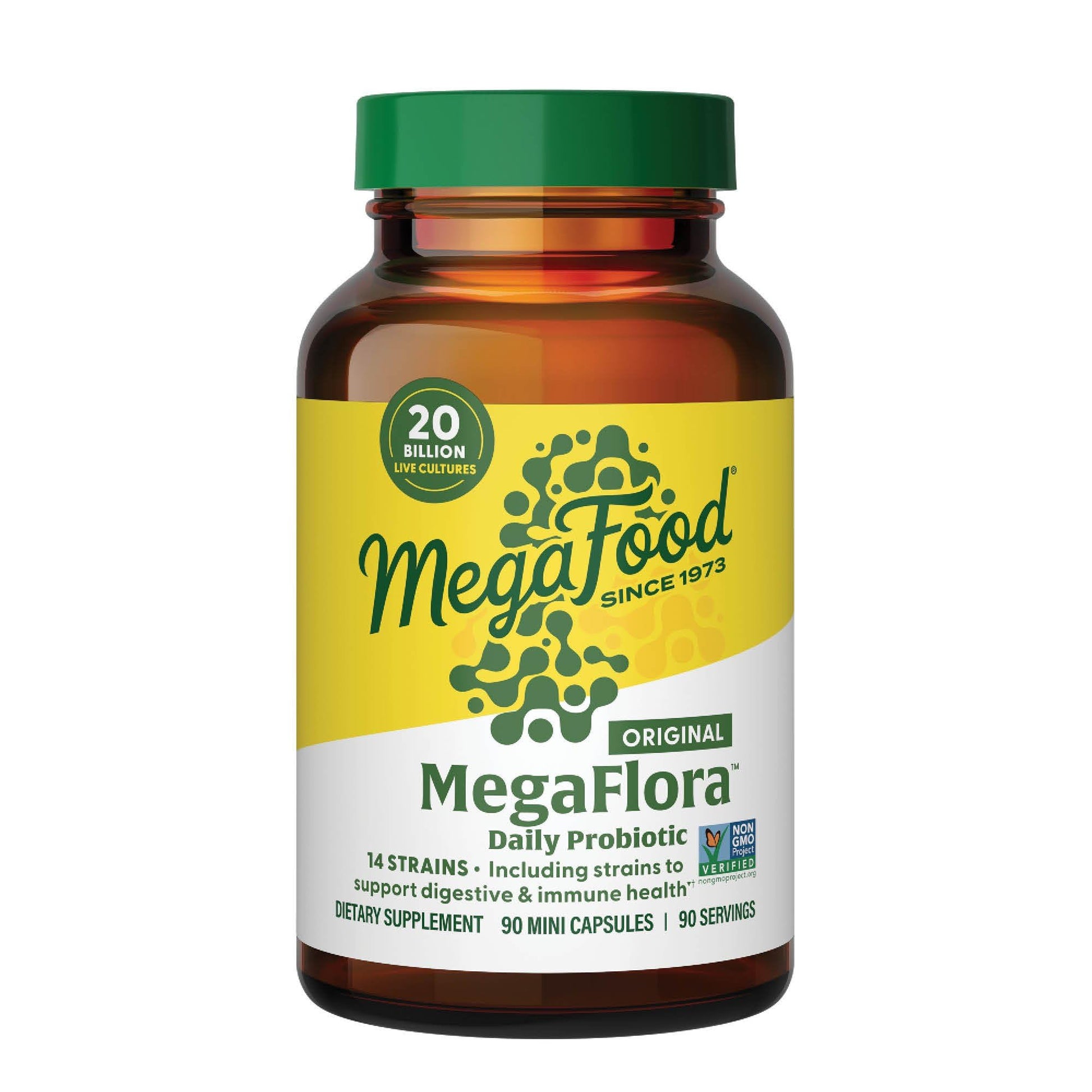 MegaFood MegaFlora Probiotic Capsules 90 Count