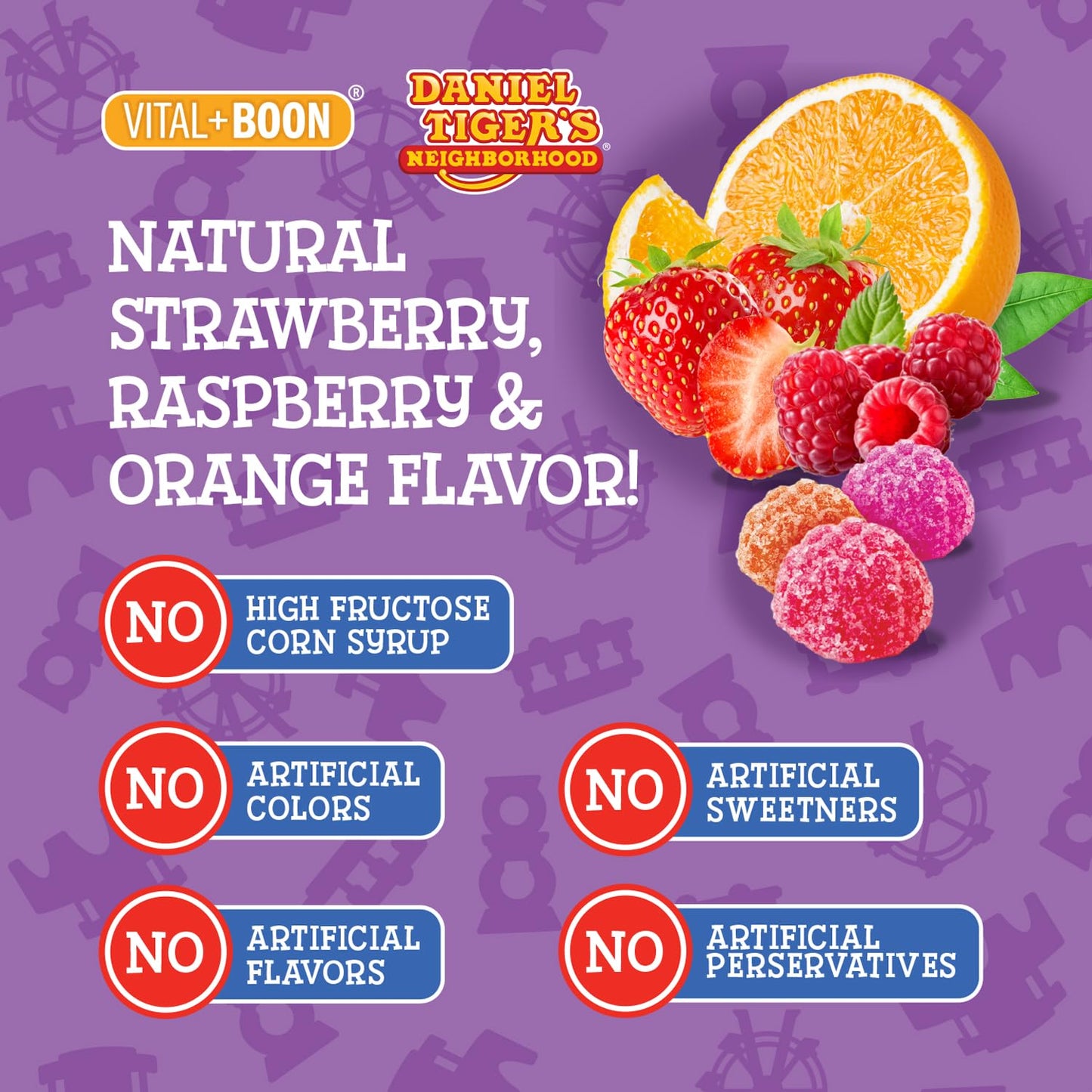 Vital+Boon Daniel Tiger Kids Multivitamin Gummies, 60 Gummies