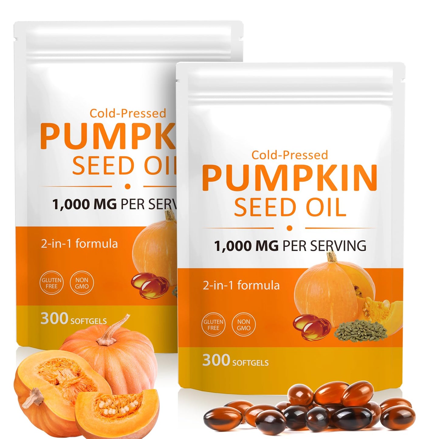BTSE Pumpkin Seed Oil Softgels, 300 Count