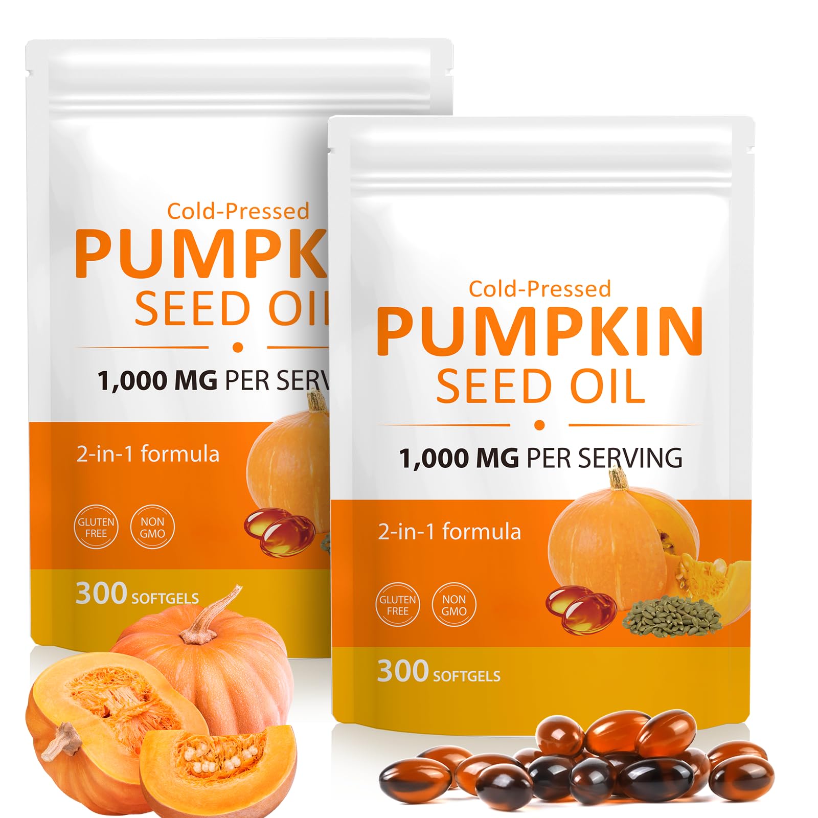 BTSE Pumpkin Seed Oil Softgels, 300 Count
