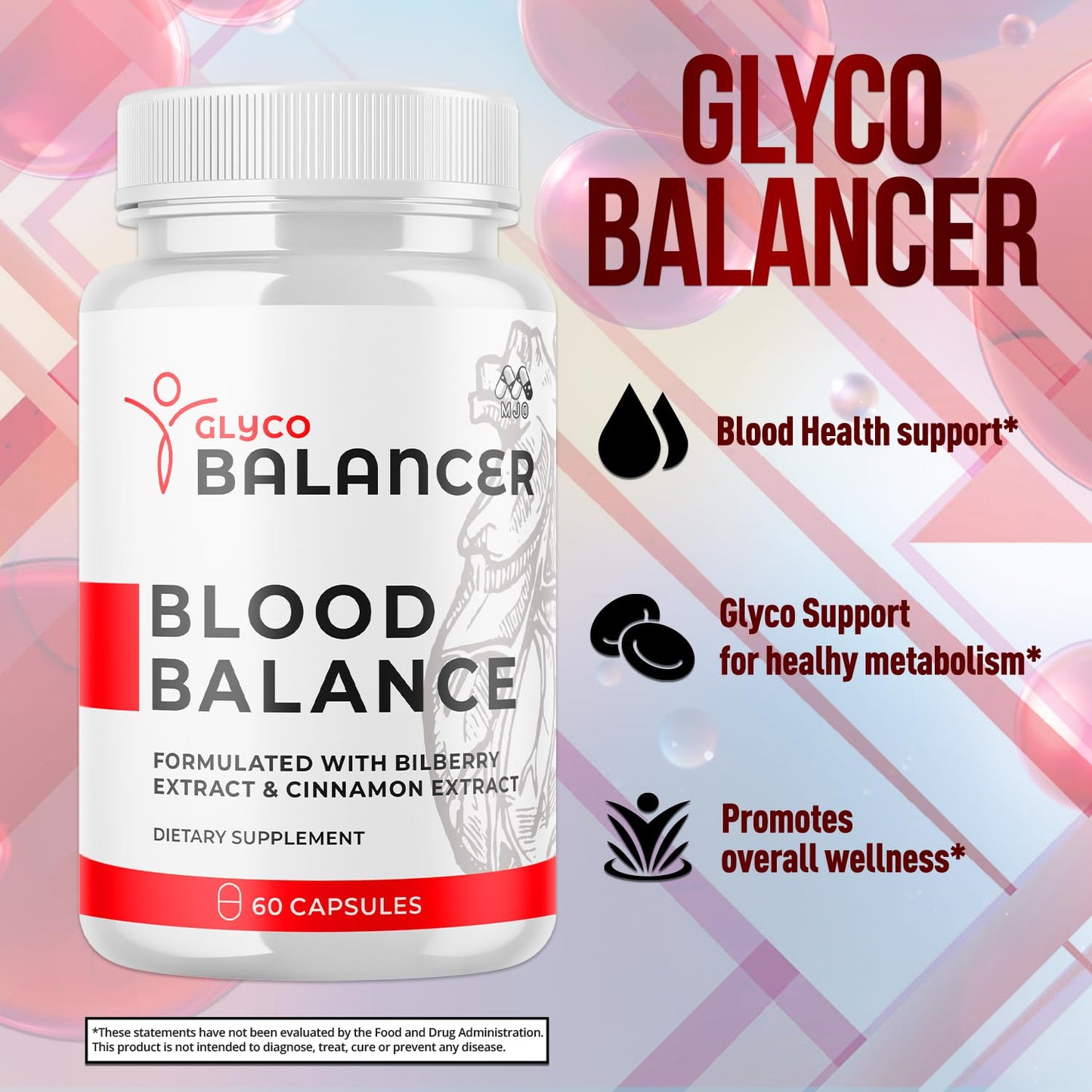 MJO Glyco Balancer Capsules 180 Capsules