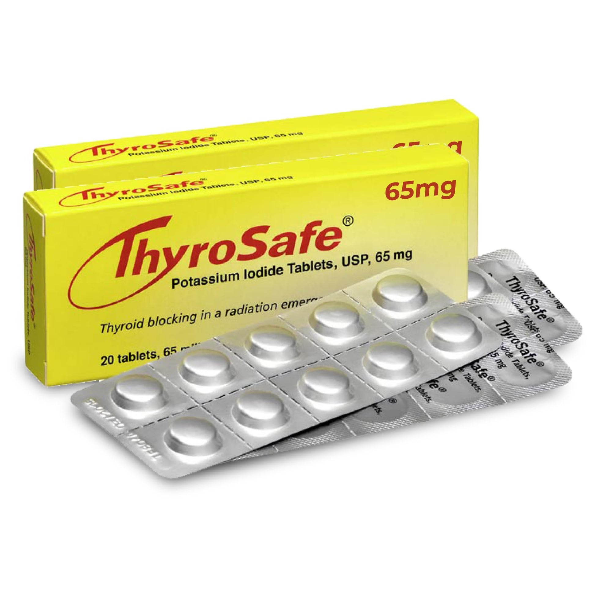 THYROSAFE Potassium Iodide 65mg Tablets, 40-count