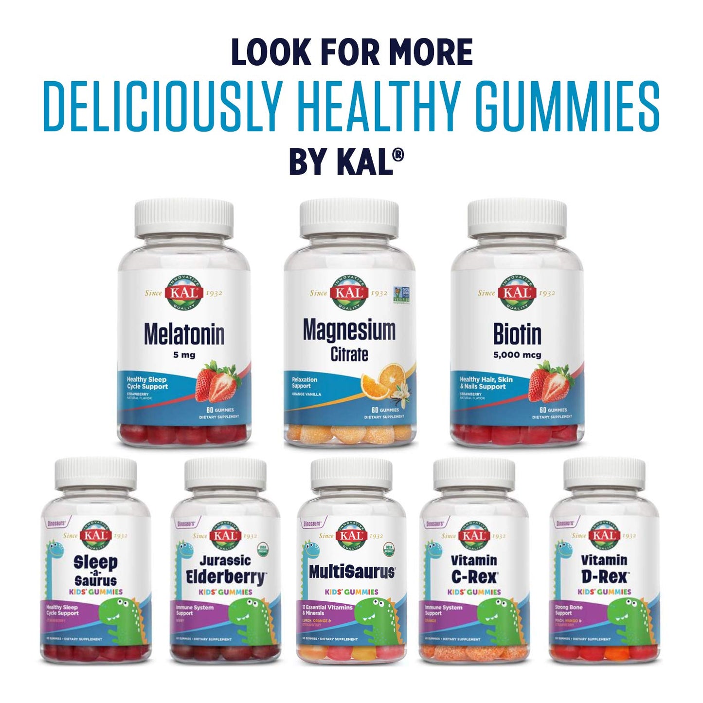 KAL Magnesium Citrate Gummies 60 Gummies