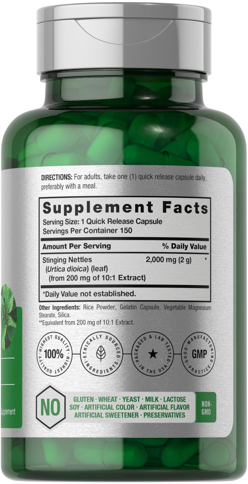 Horbäach Stinging Nettle Capsules 150 Capsules