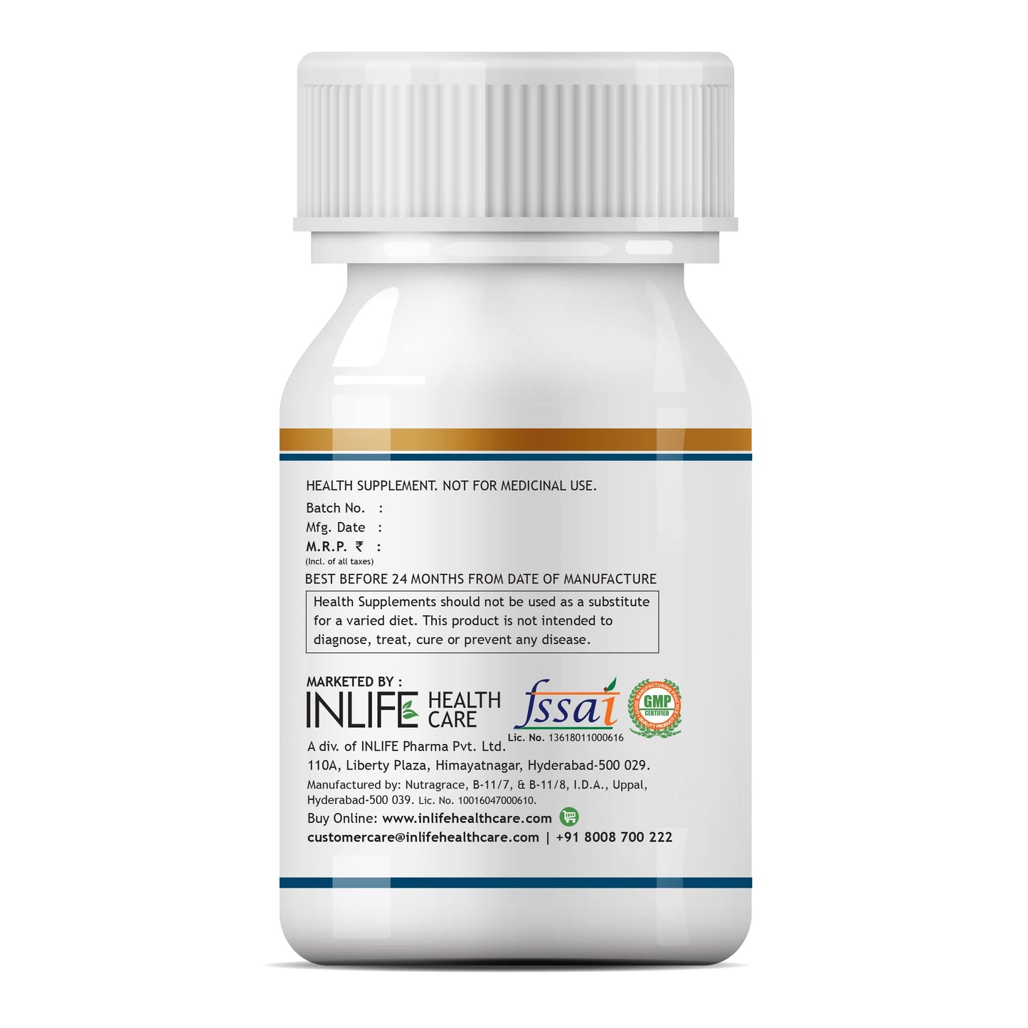 INLIFE Vitamin D3 5000 IU Cholecalciferol with Extra Virgin Coconut Oil Soft Gels, 60 Count