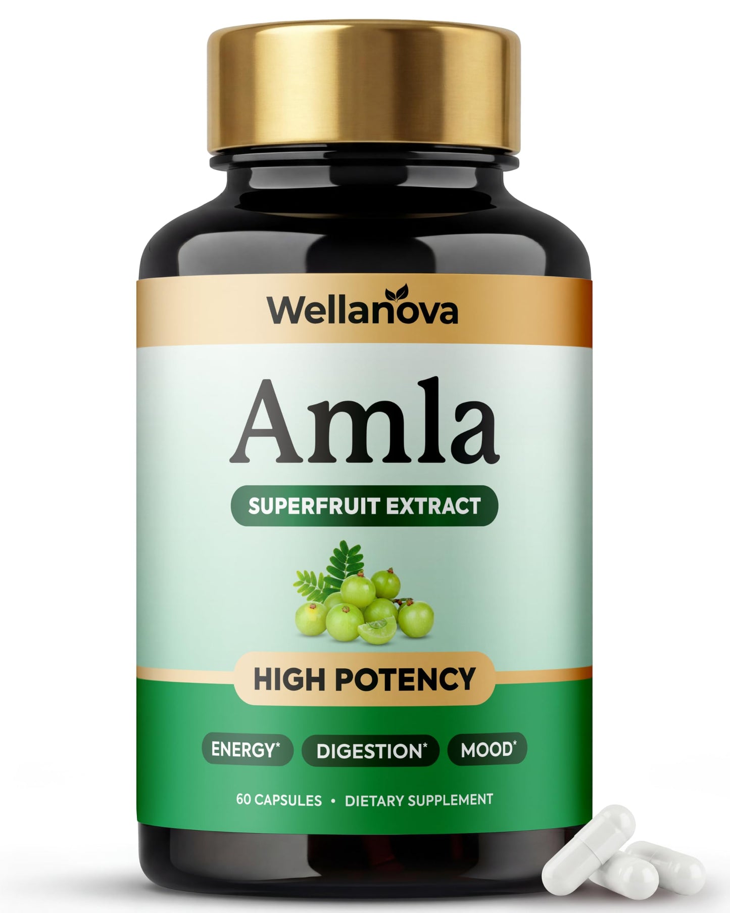 Wellanova Amla 1000mg - Amla Superfruit Extract, 60 Capsules