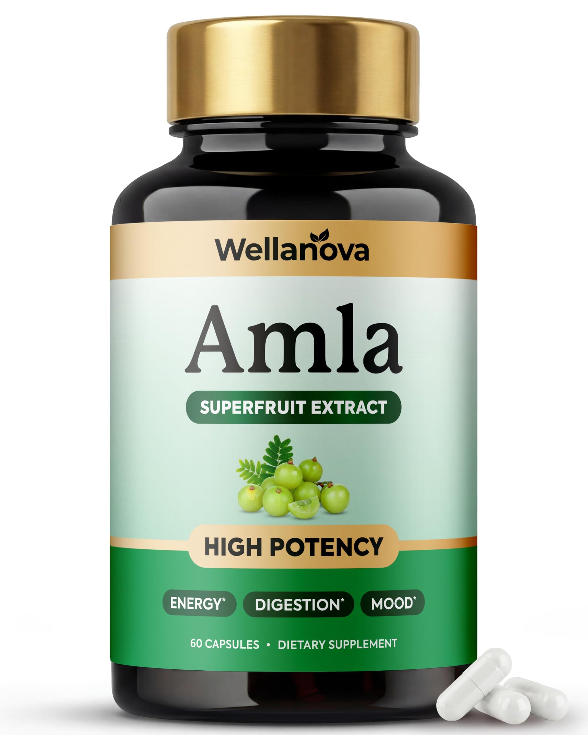 Wellanova Amla 1000mg - Amla Superfruit Extract, 60 Capsules